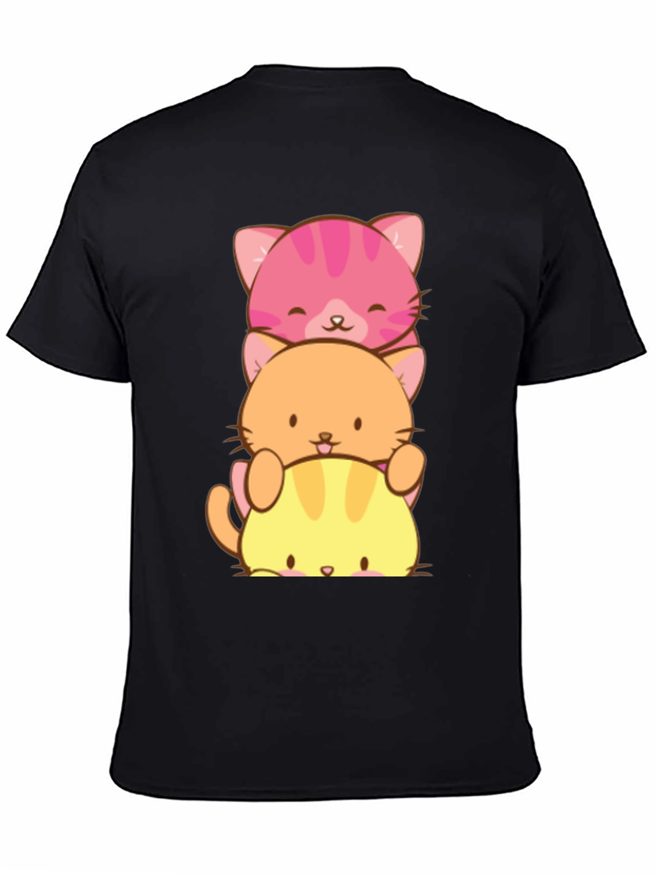 Stacked Cat T-Shirt - Cute Kawaii Design