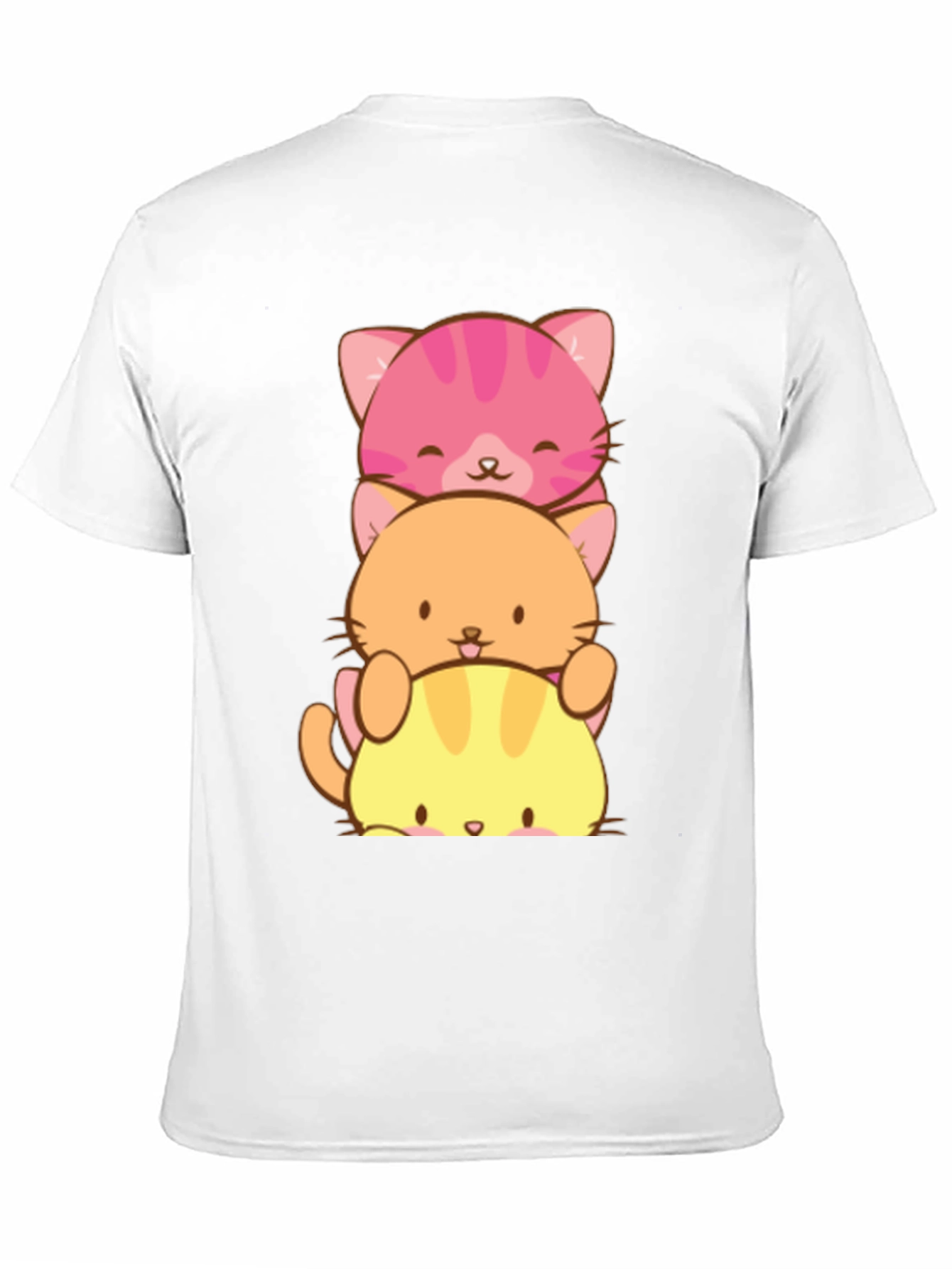 Stacked Cat T-Shirt - Cute Kawaii Design