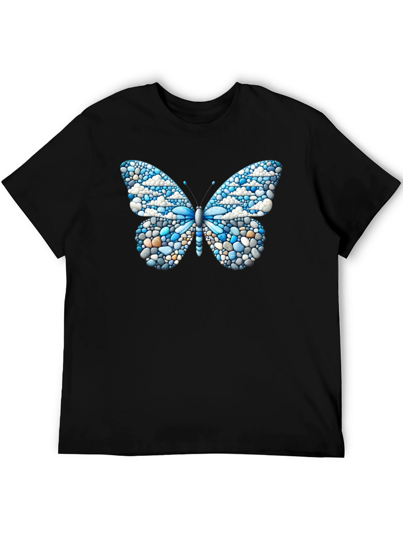 Butterfly Pebble Design T-Shirt