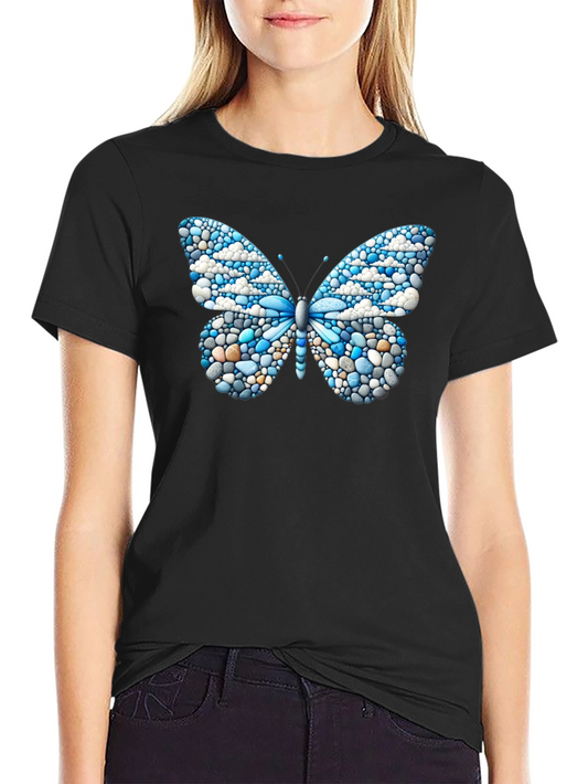 Butterfly Pebble Design T-Shirt