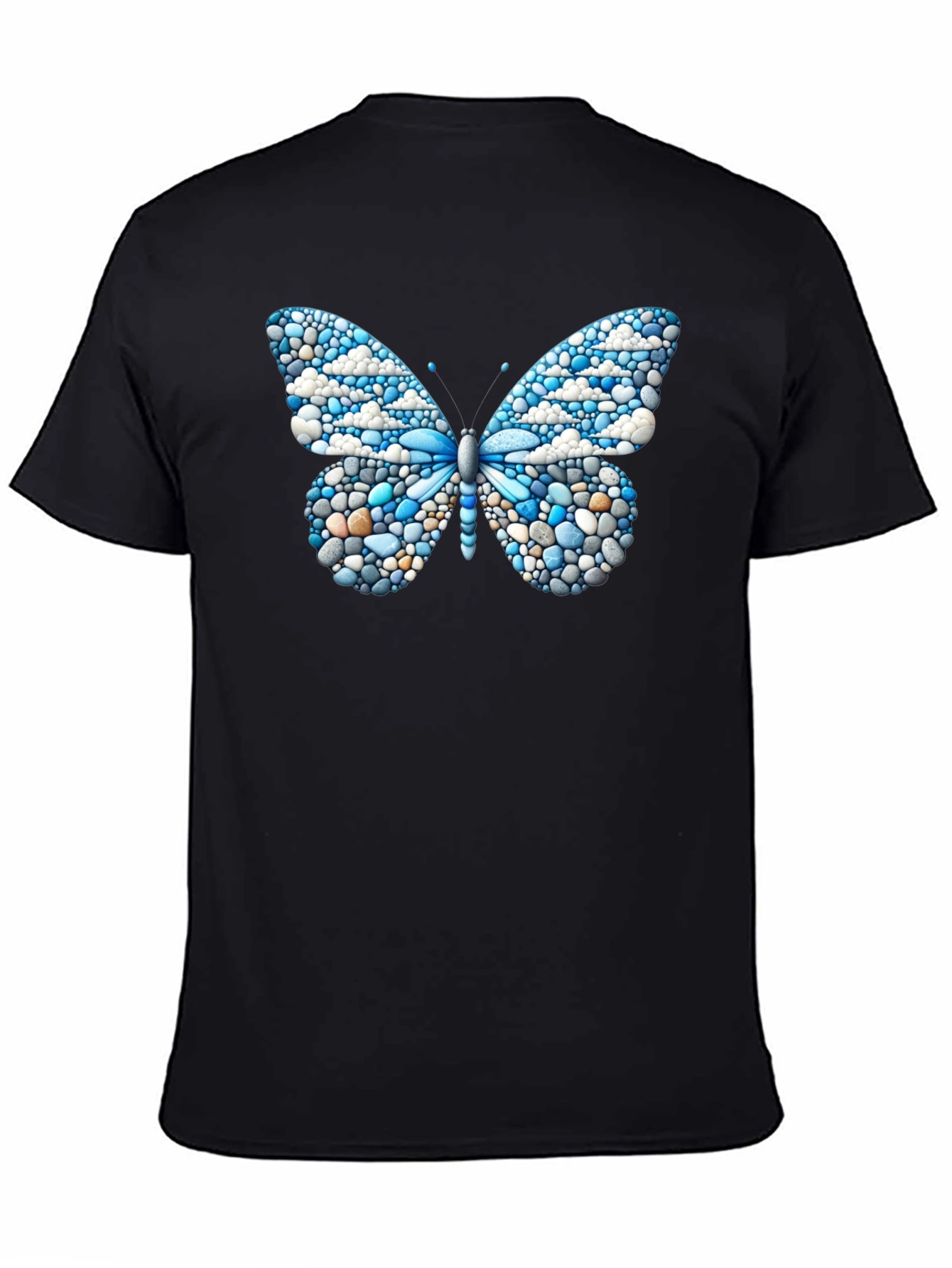 Butterfly Pebble Design T-Shirt