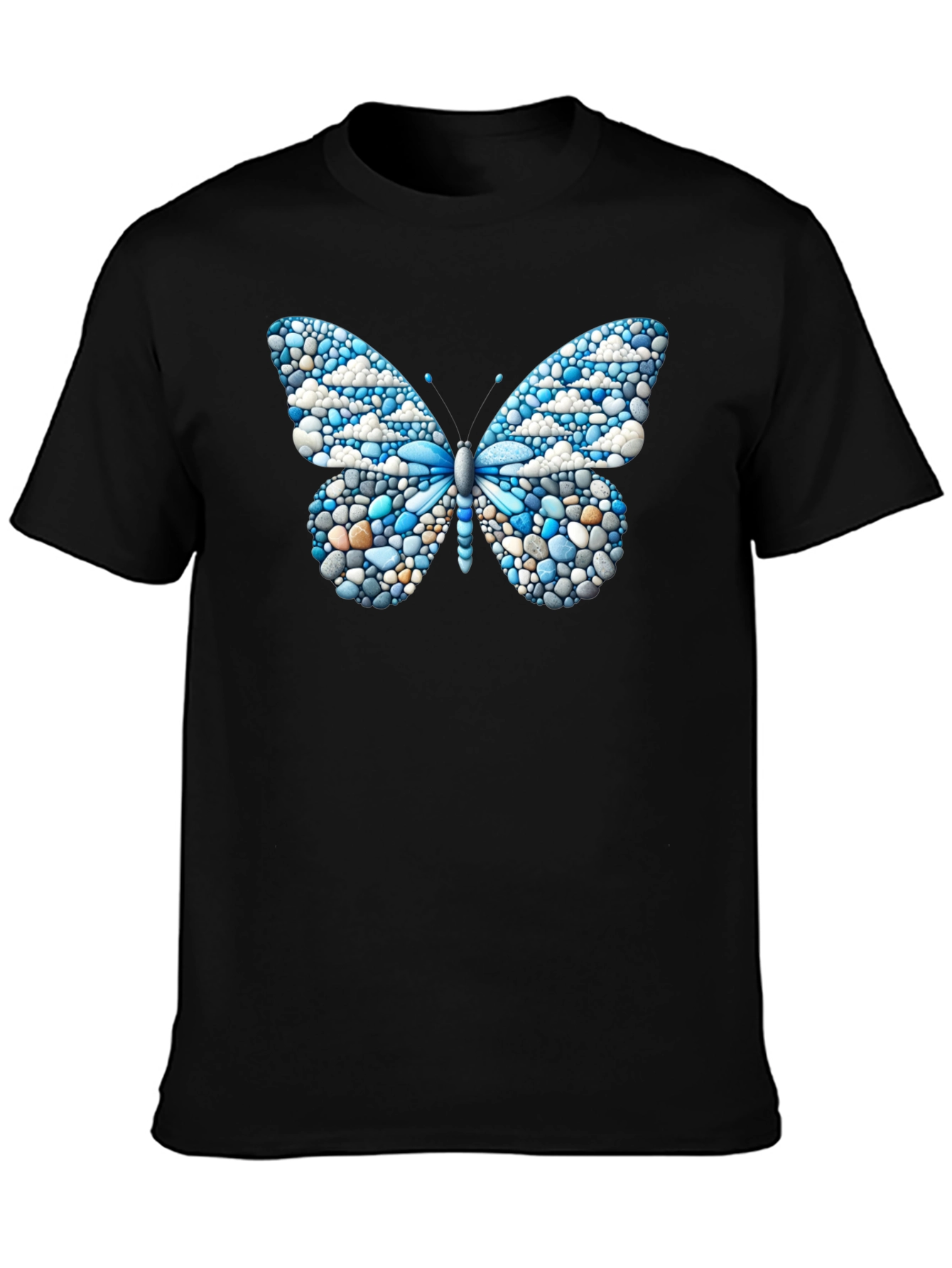 Butterfly Pebble Design T-Shirt