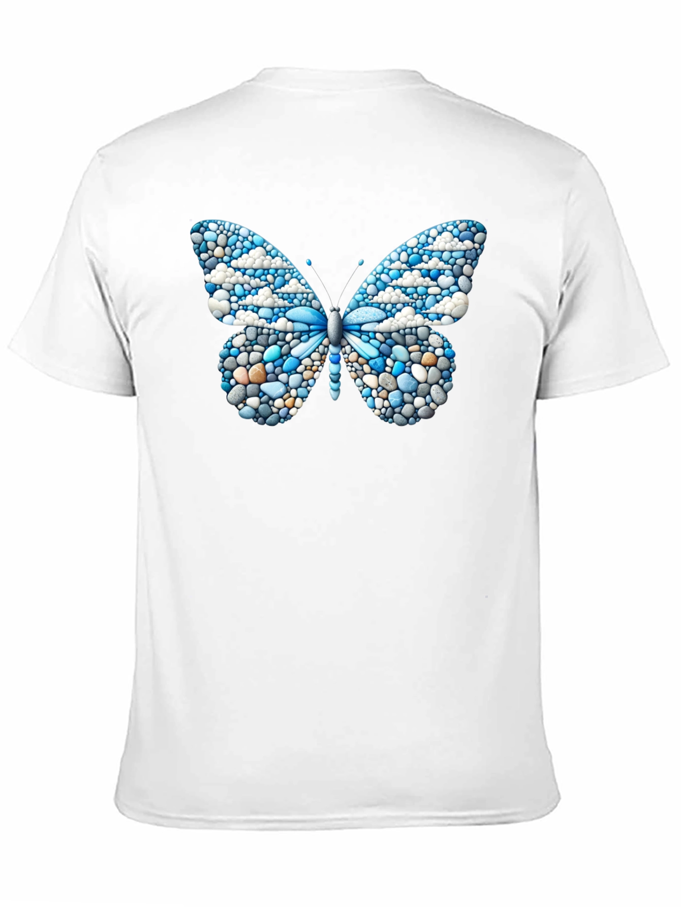 Butterfly Pebble Design T-Shirt