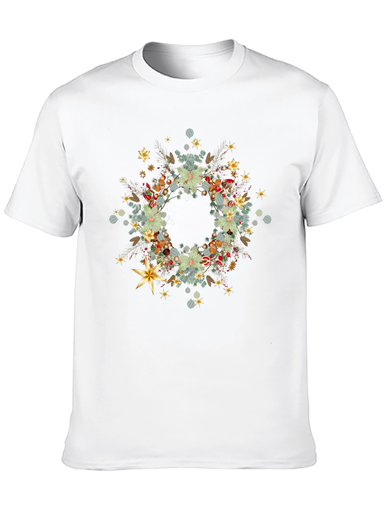 Festive Wreath Tee - Holiday Style