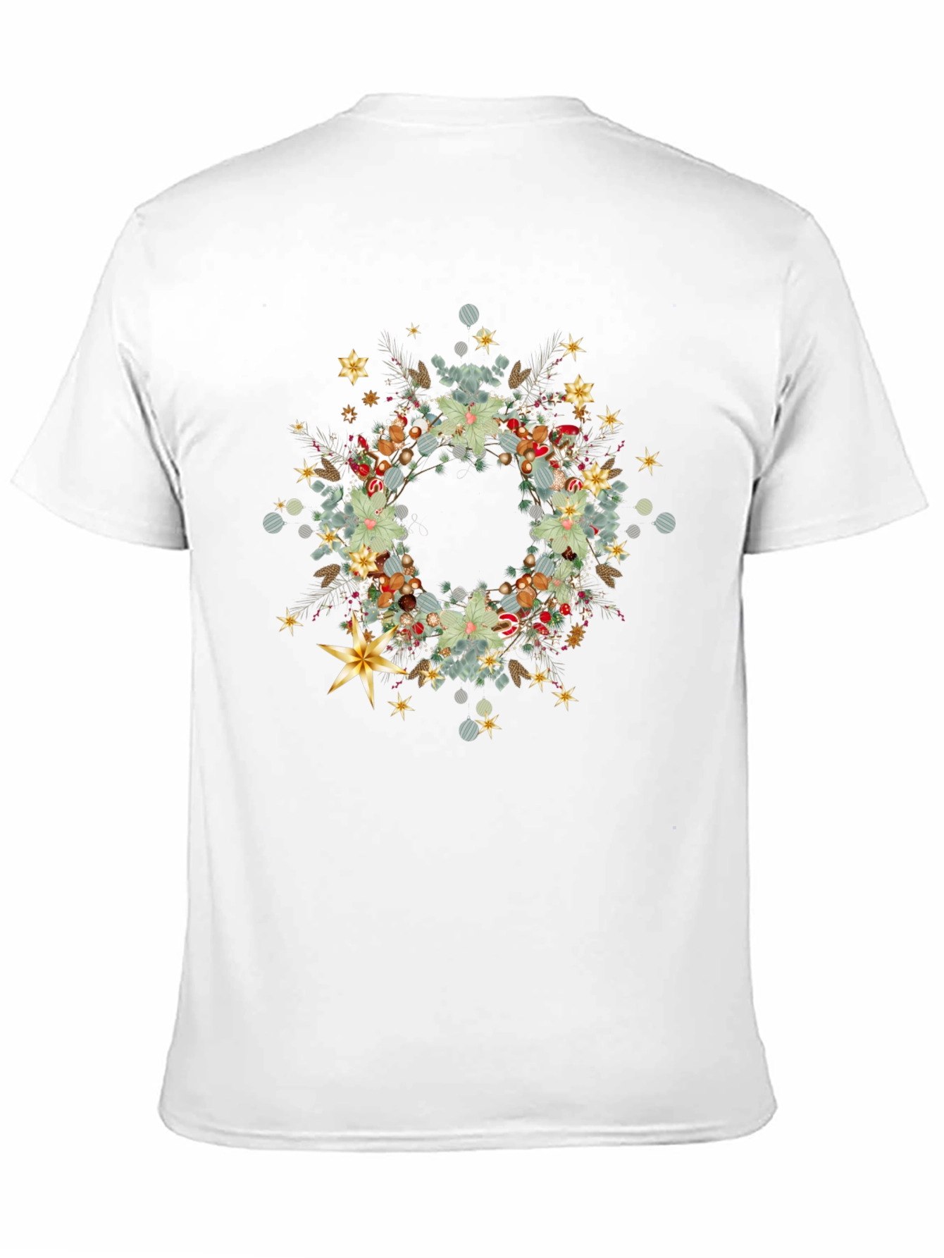 Festive Wreath Tee - Holiday Style