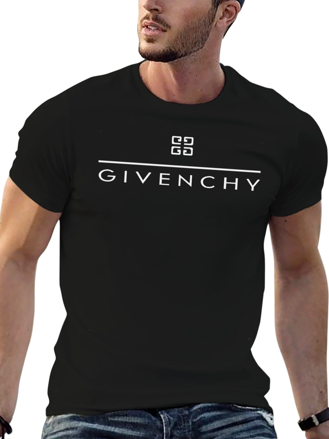 Givenchy Logo Black Tee - Modern Fashion