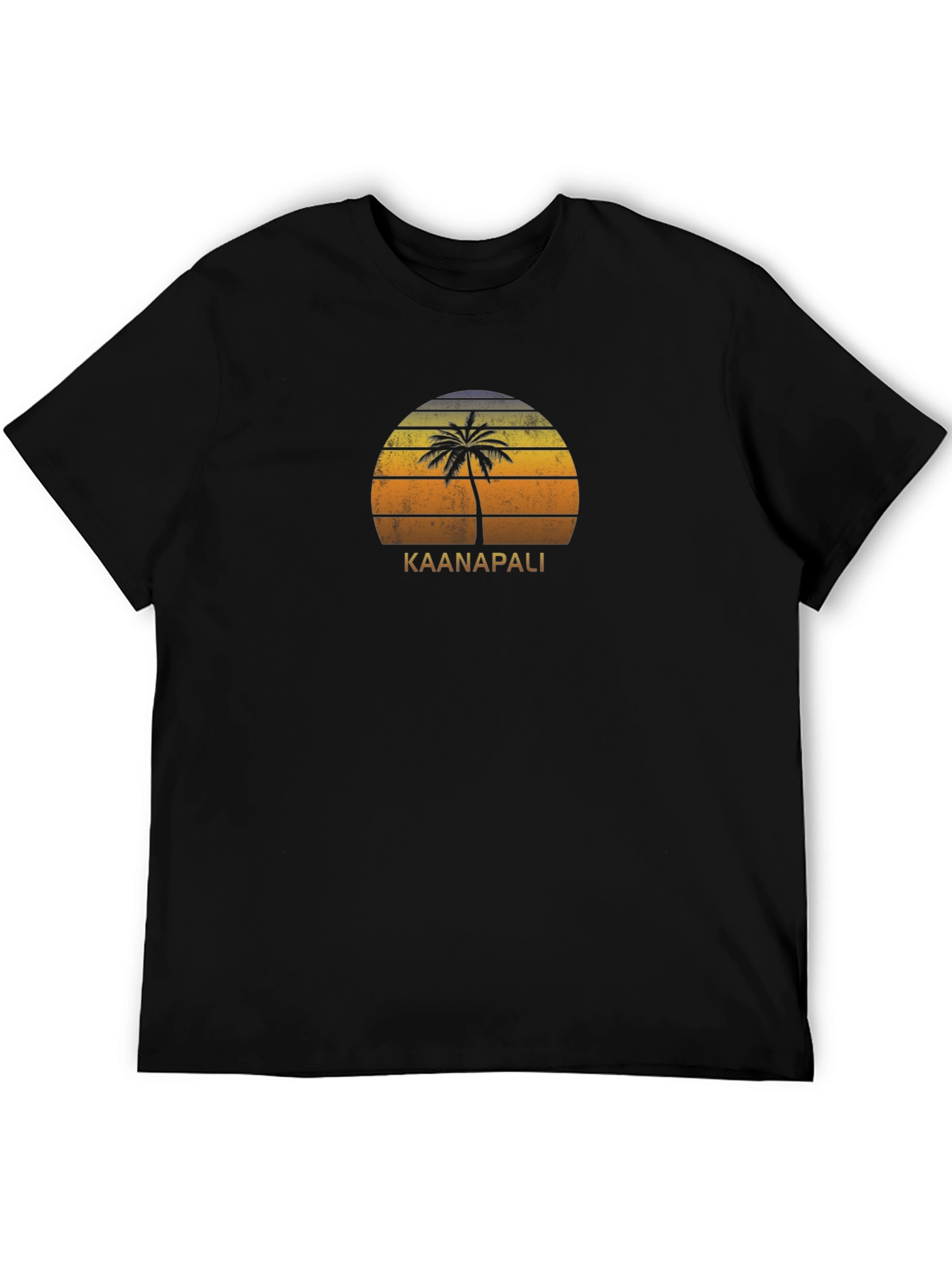 Kaanapali Palm Sunset Graphic T-Shirt