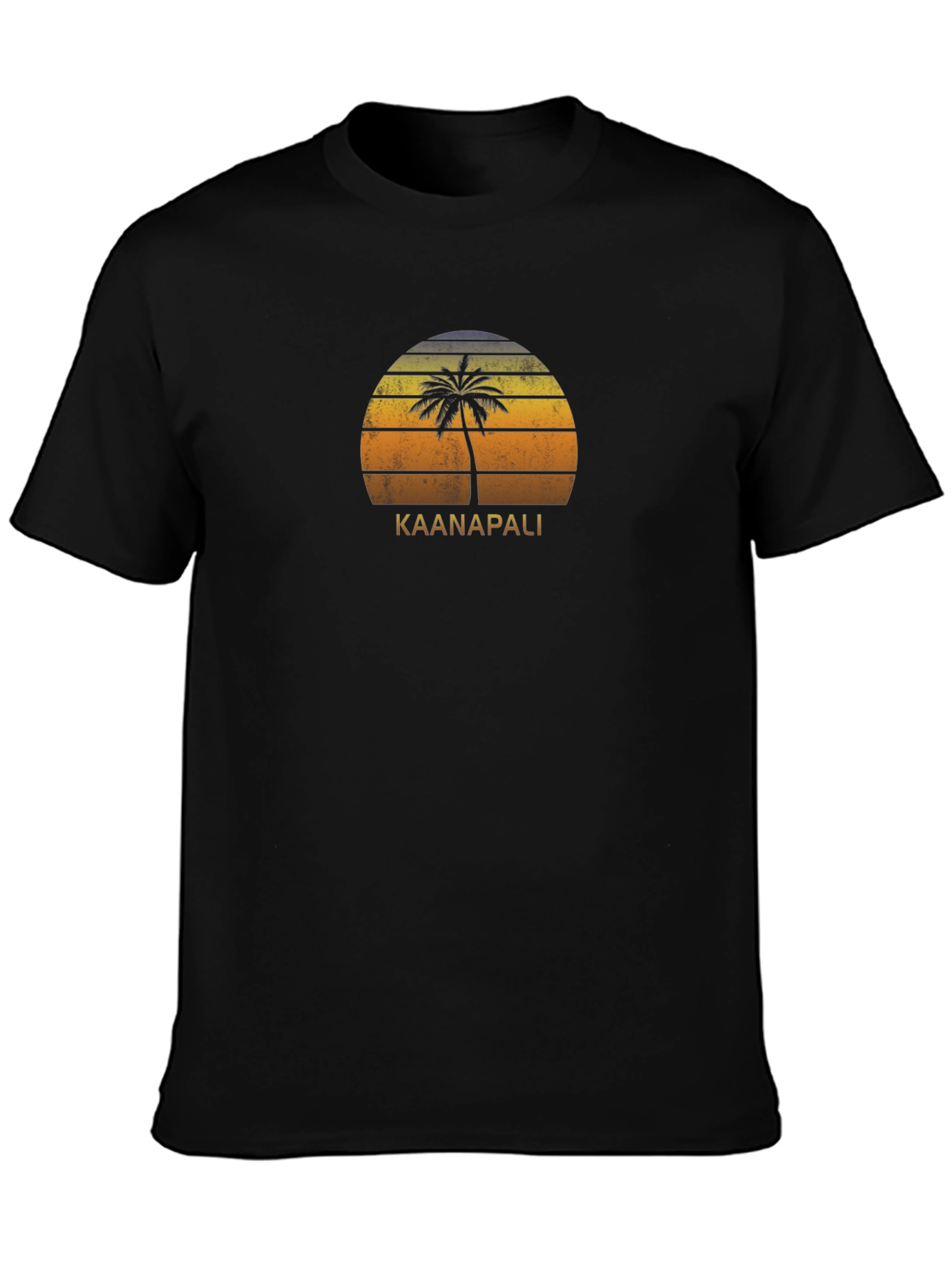 Kaanapali Palm Sunset Graphic T-Shirt