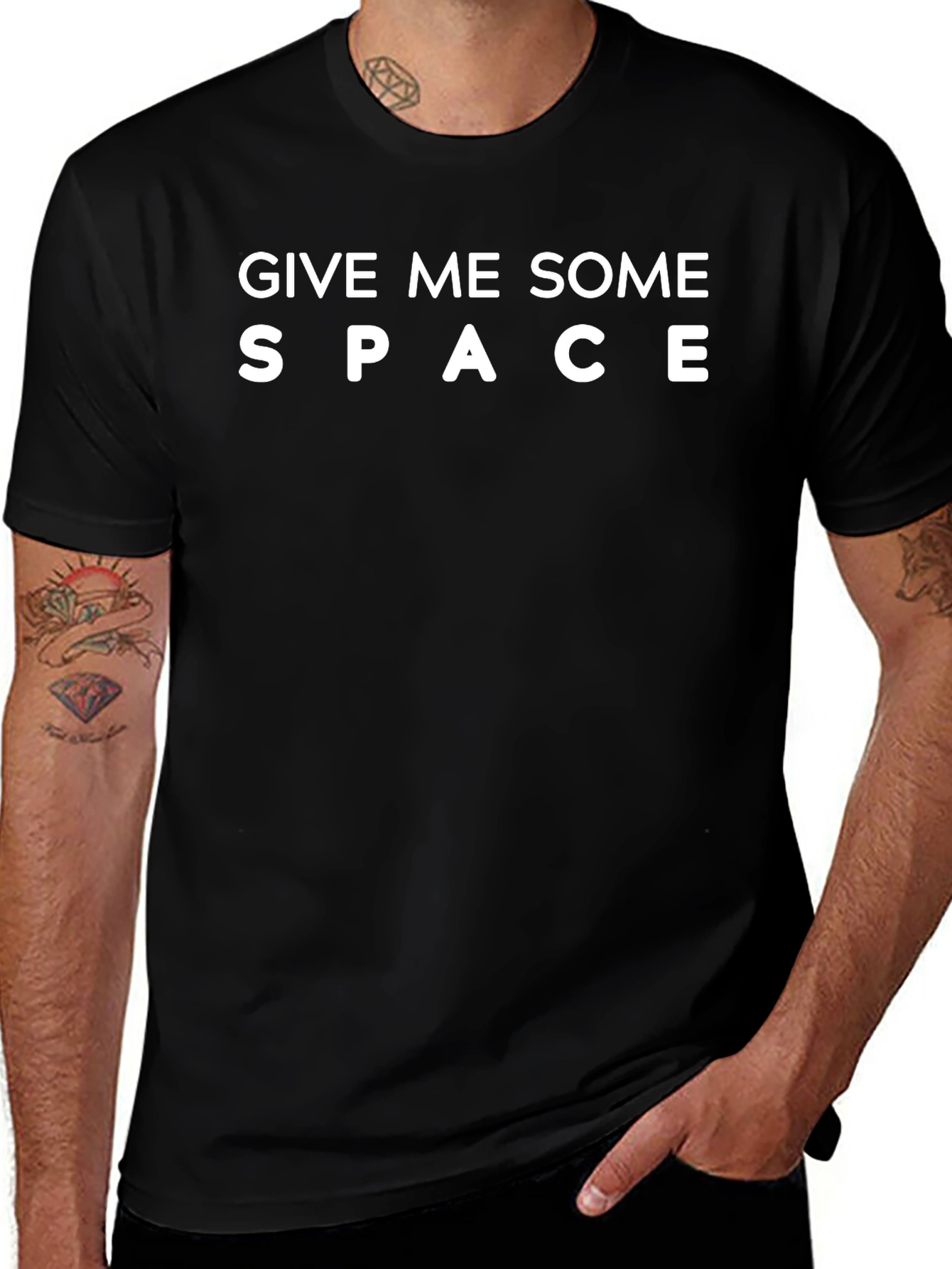 Give Me Some Space Graphic Tee - Black