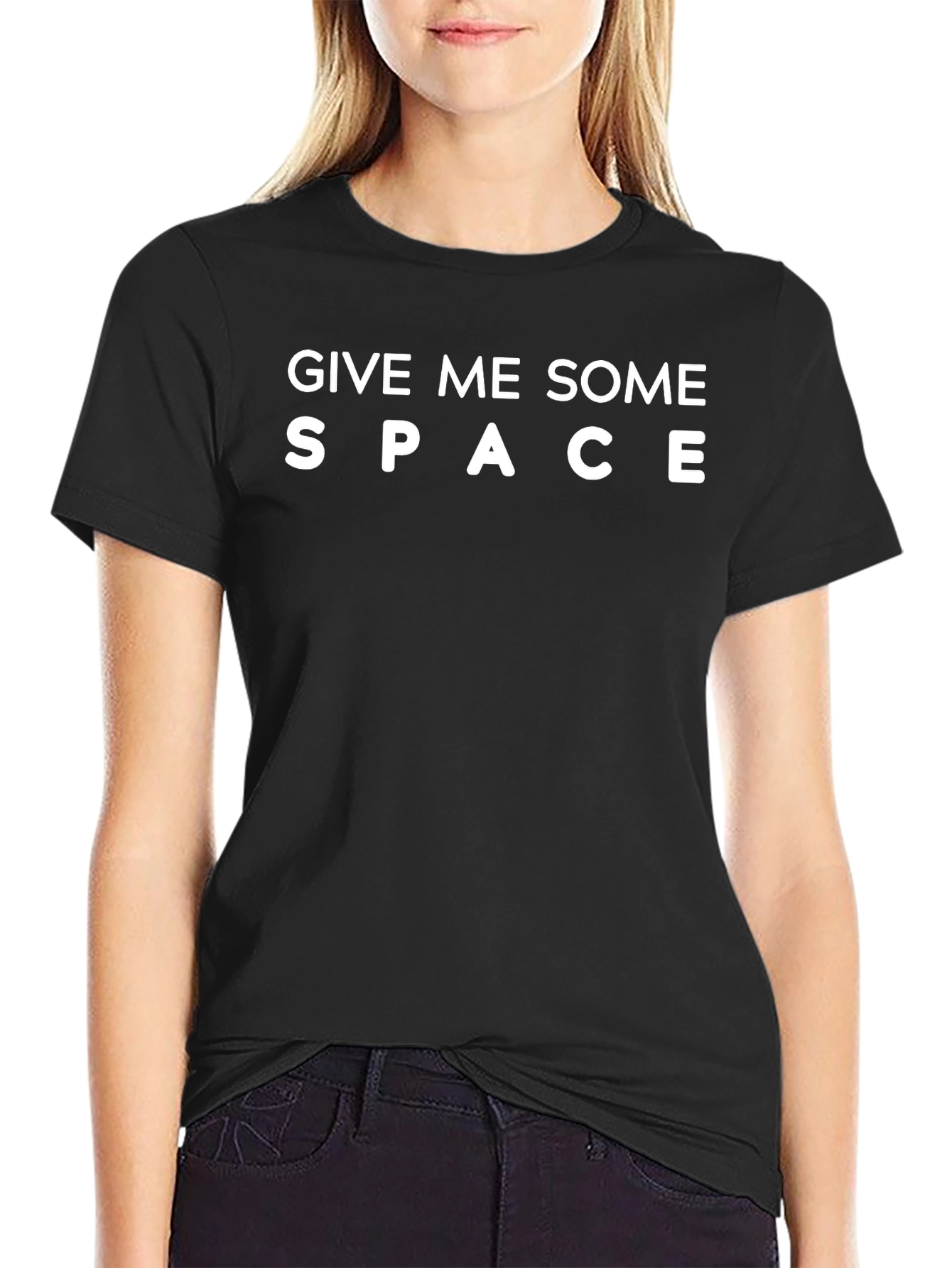 Give Me Some Space Graphic Tee - Black