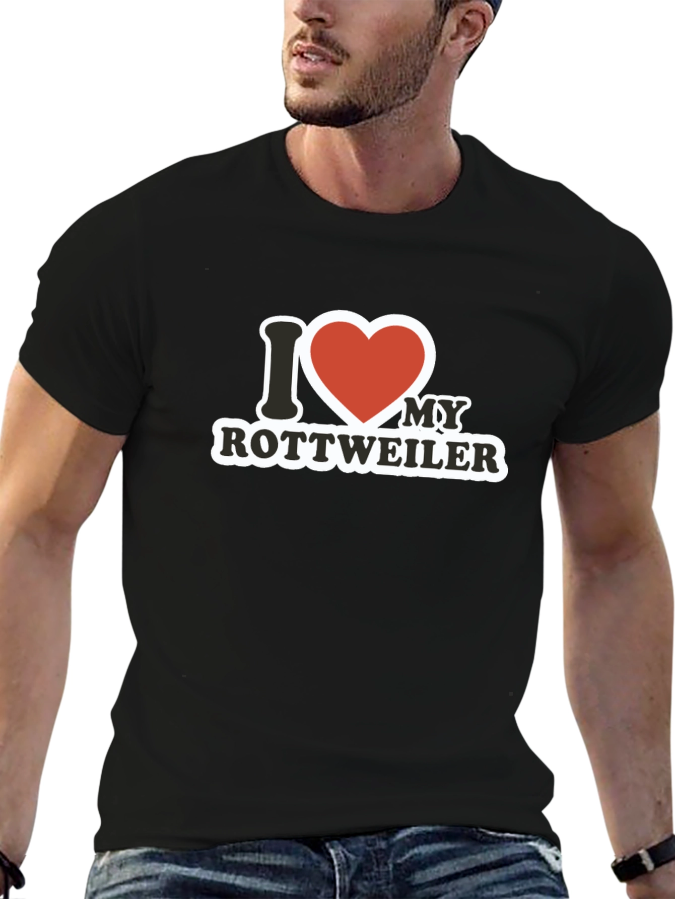 I Love My Rottweiler Graphic T-Shirt