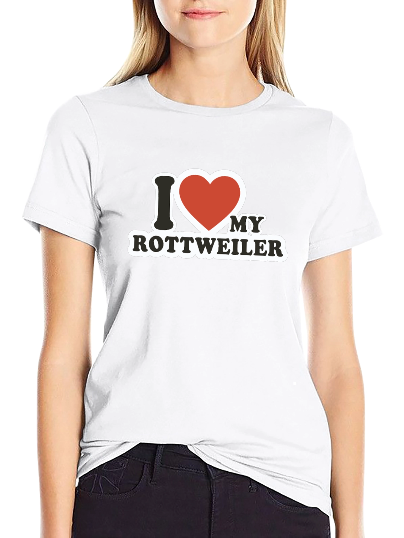 I Love My Rottweiler Graphic T-Shirt