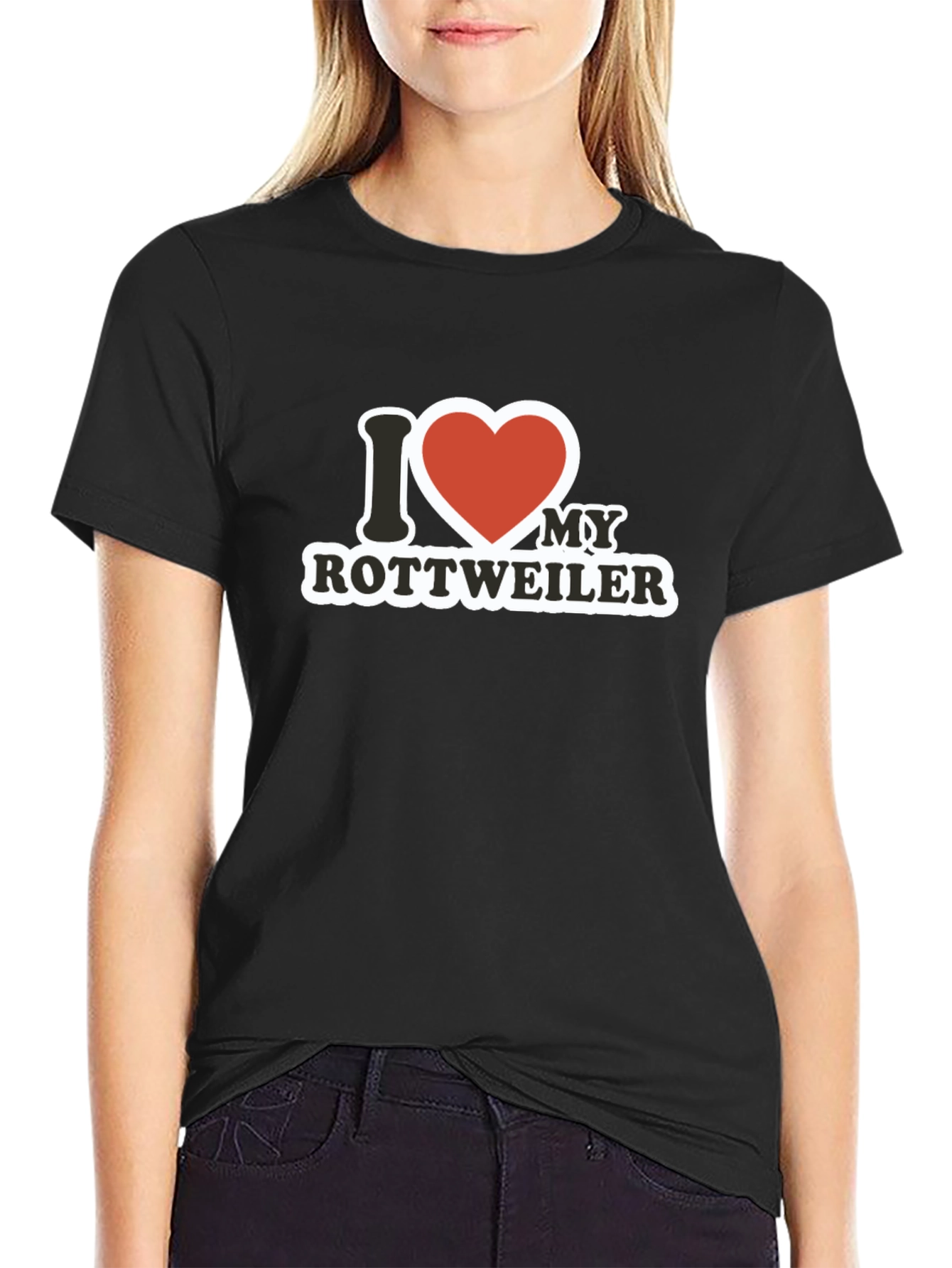 I Love My Rottweiler Graphic T-Shirt
