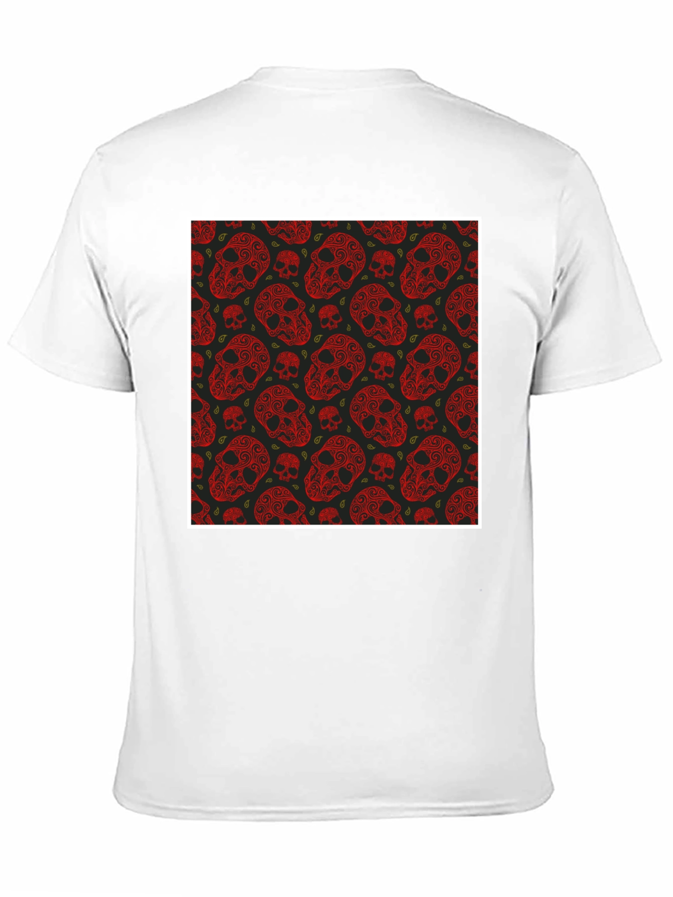 Skull Pattern Mens T-Shirt
