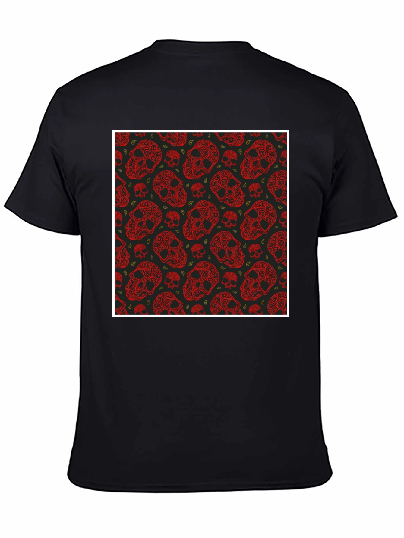 Skull Pattern Mens T-Shirt