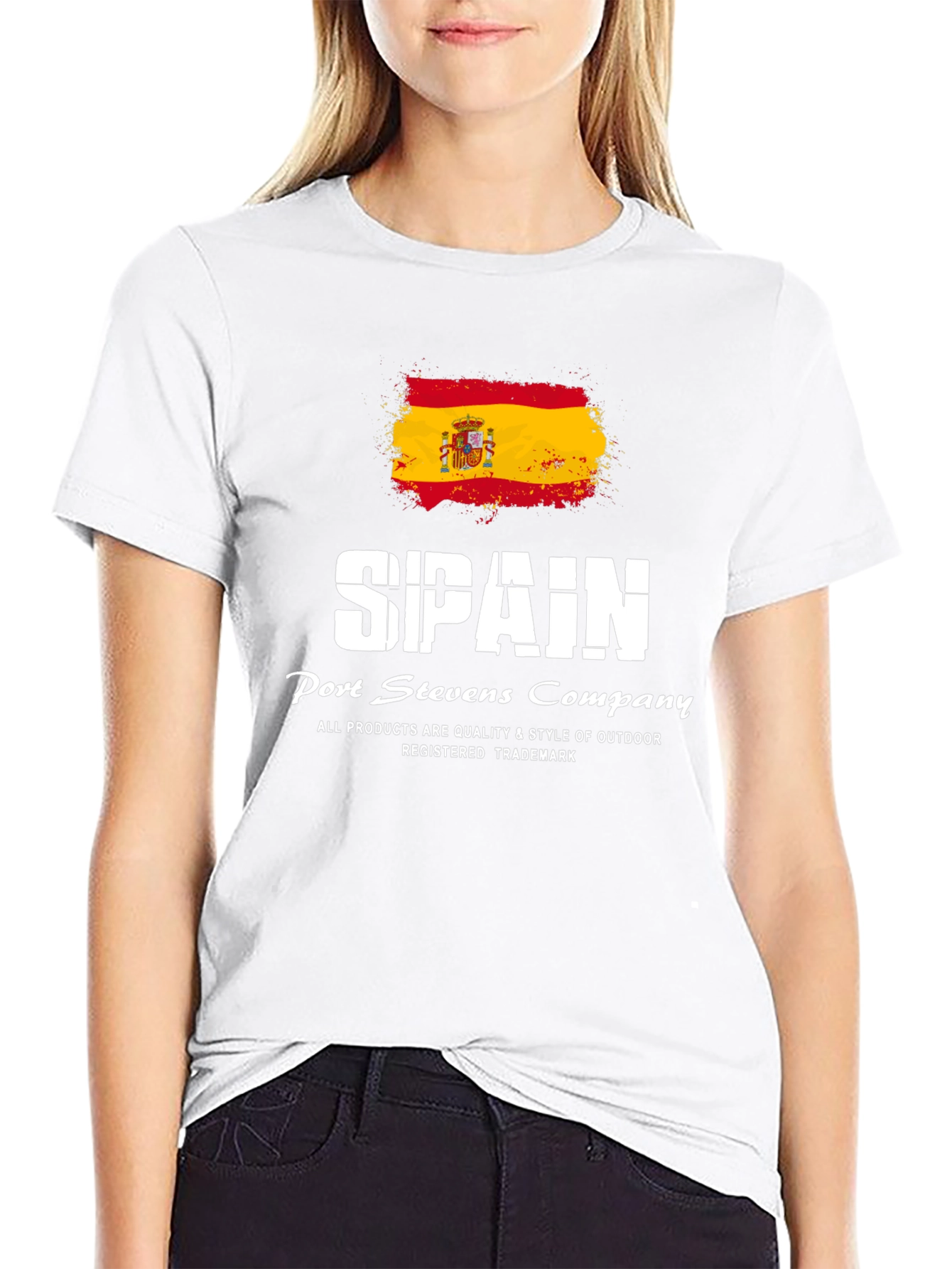 Spain Flag T-Shirt | Port Stevens Company