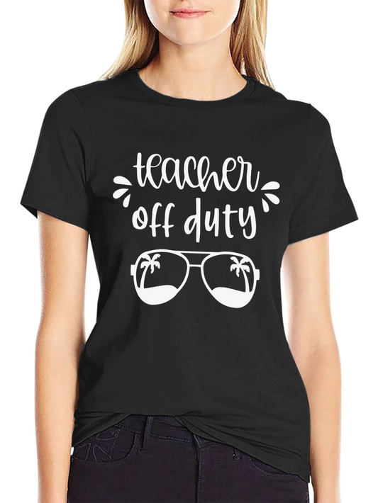 Teacher Off Duty Graphic T-Shirt - Summer Vacation Tee