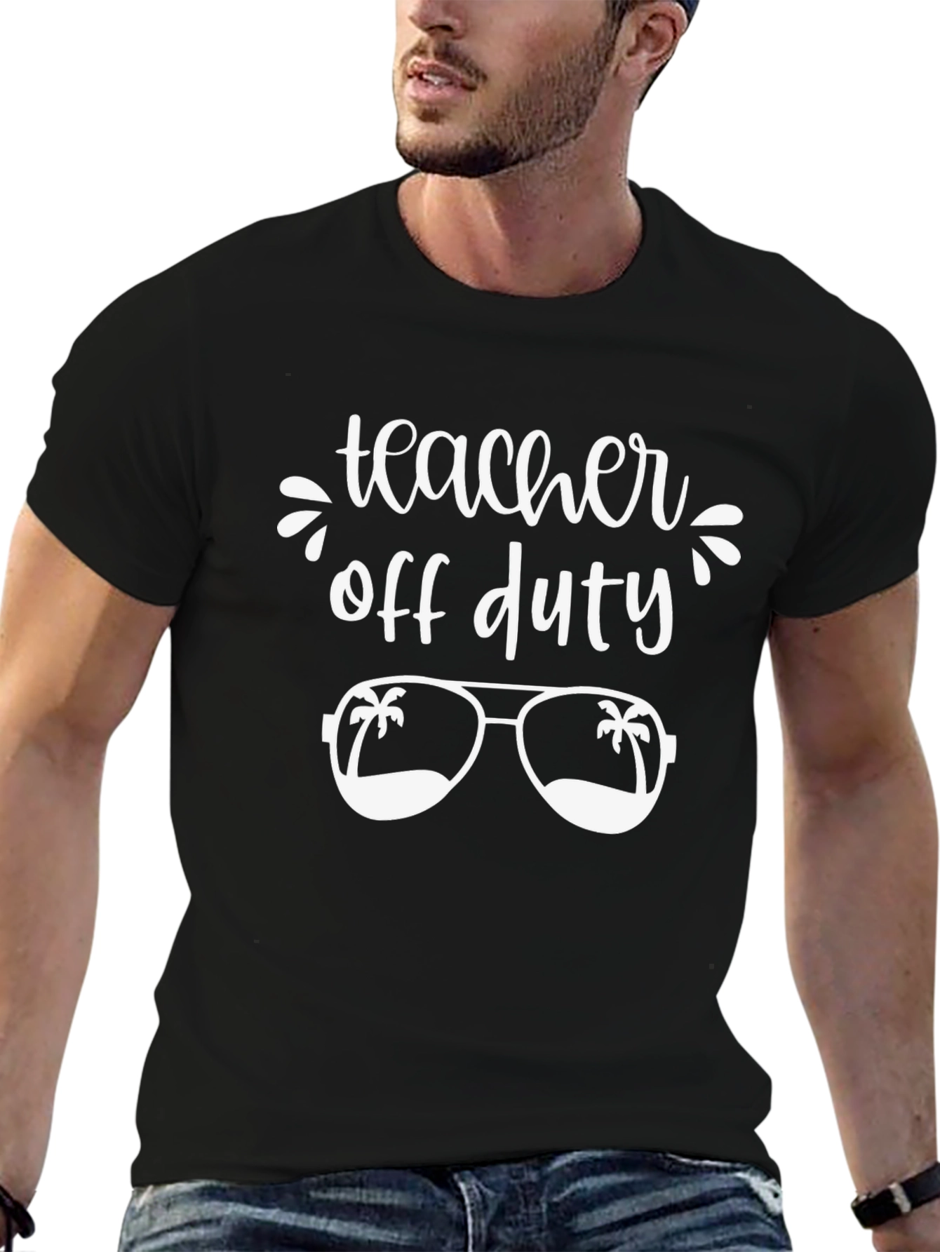 Teacher Off Duty Graphic T-Shirt - Summer Vacation Tee