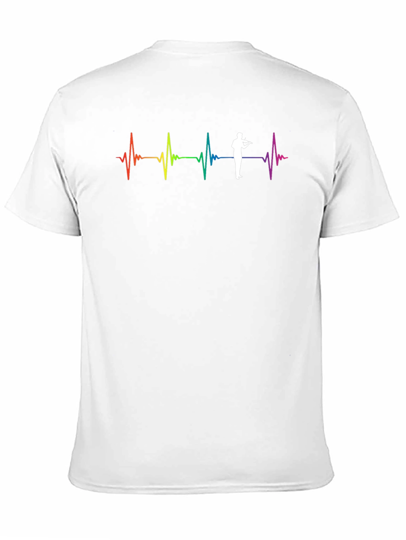 Violin Heartbeat T-Shirt - Musical Pulse Tee