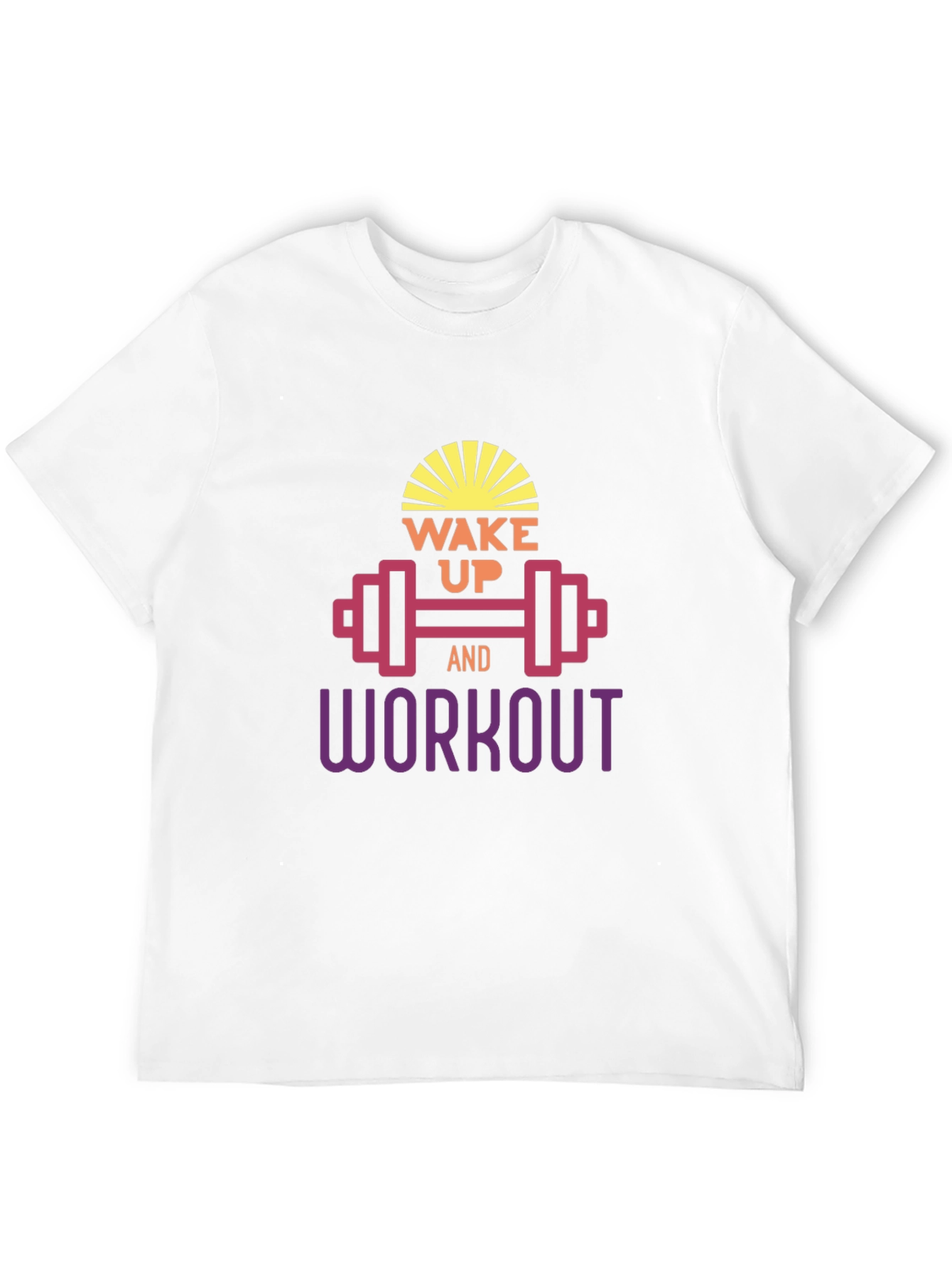 Wake Up & Workout Black T-Shirt
