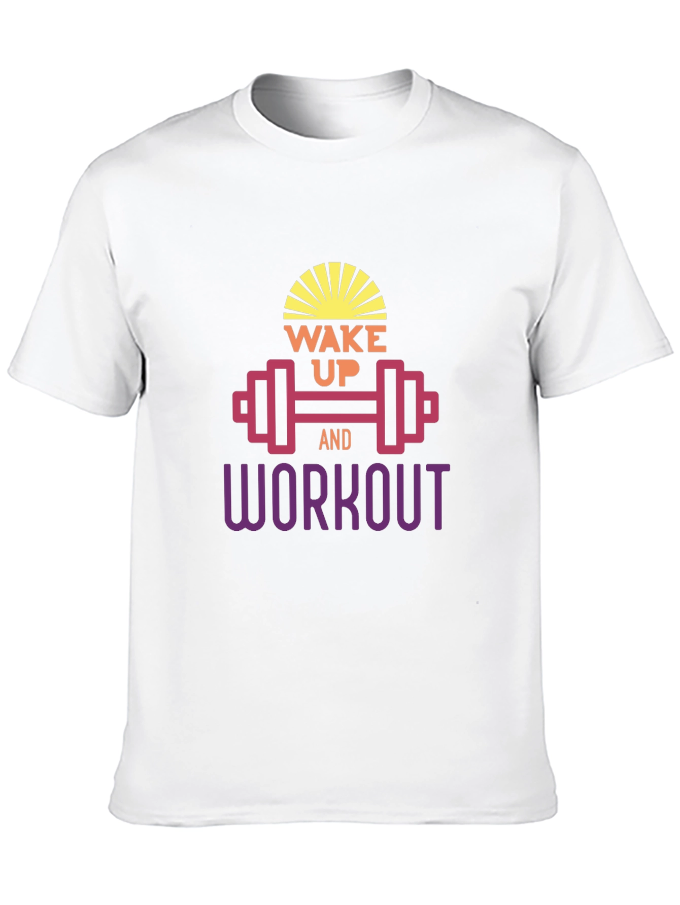 Wake Up & Workout Black T-Shirt