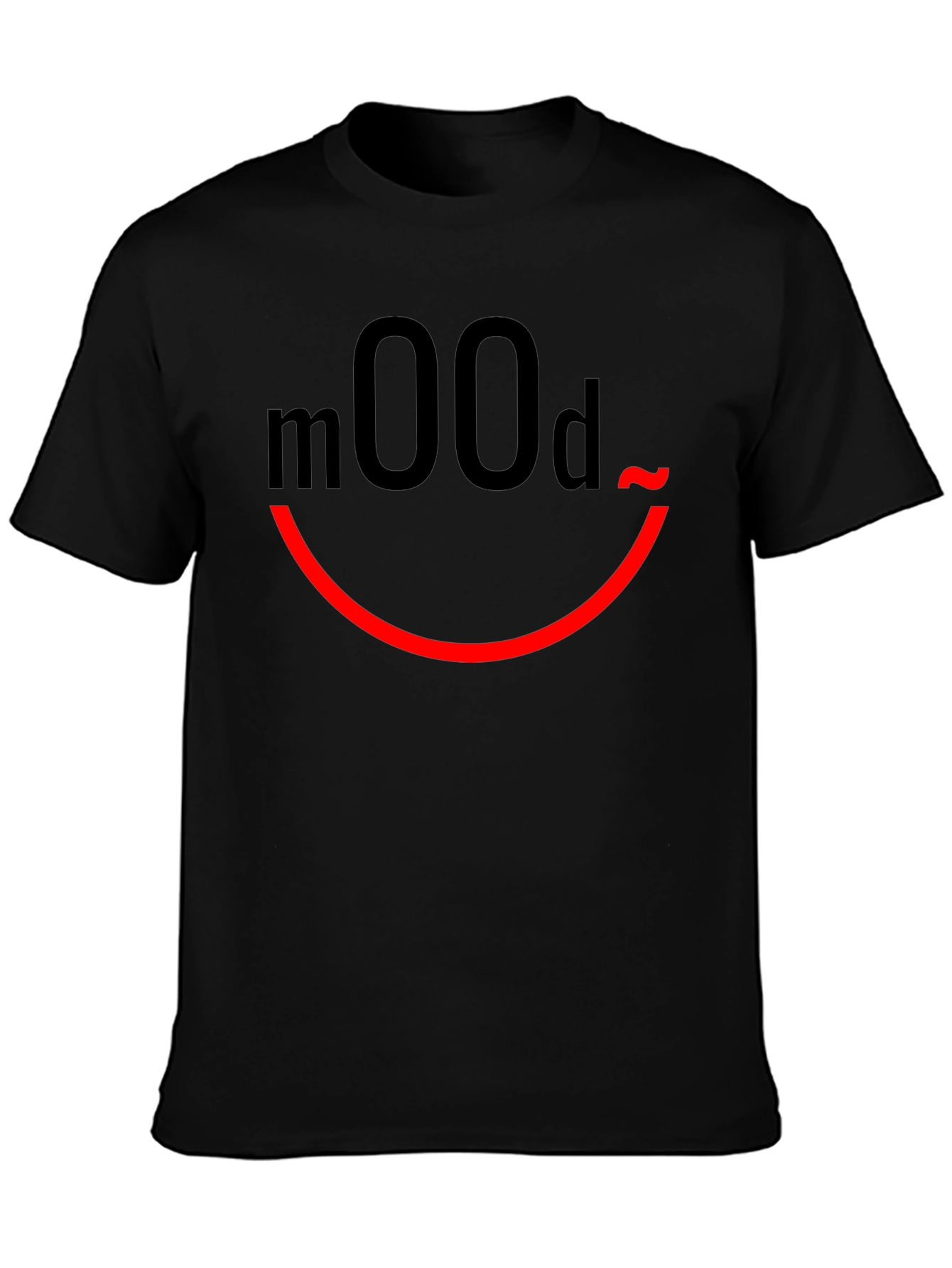 Mood Graphic Print Black T-Shirt