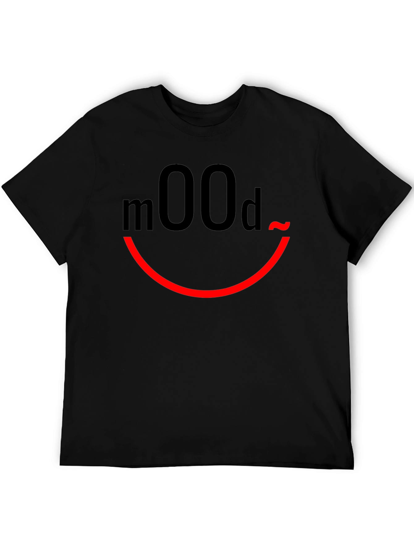 Mood Graphic Print Black T-Shirt