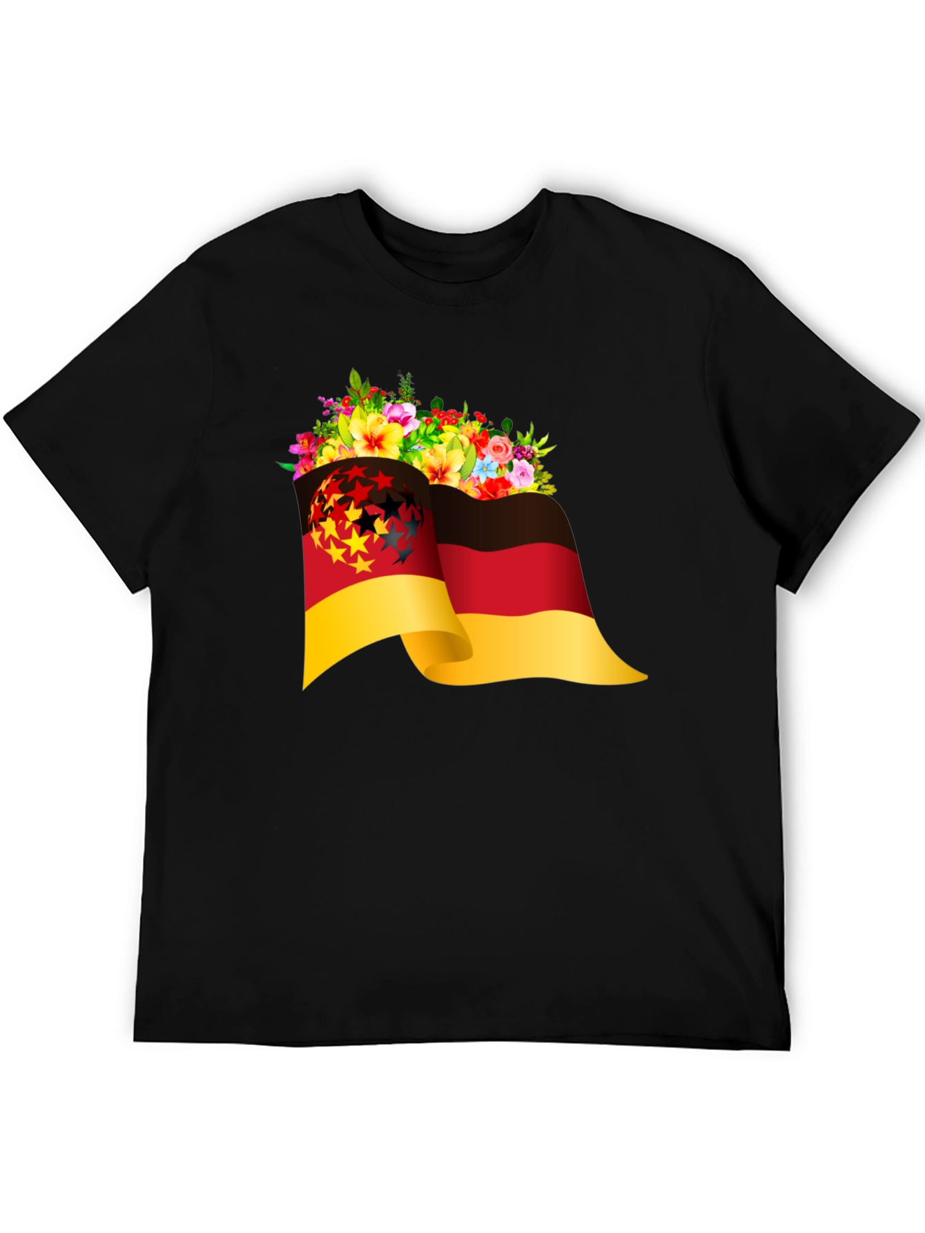 German Flag Floral T-Shirt