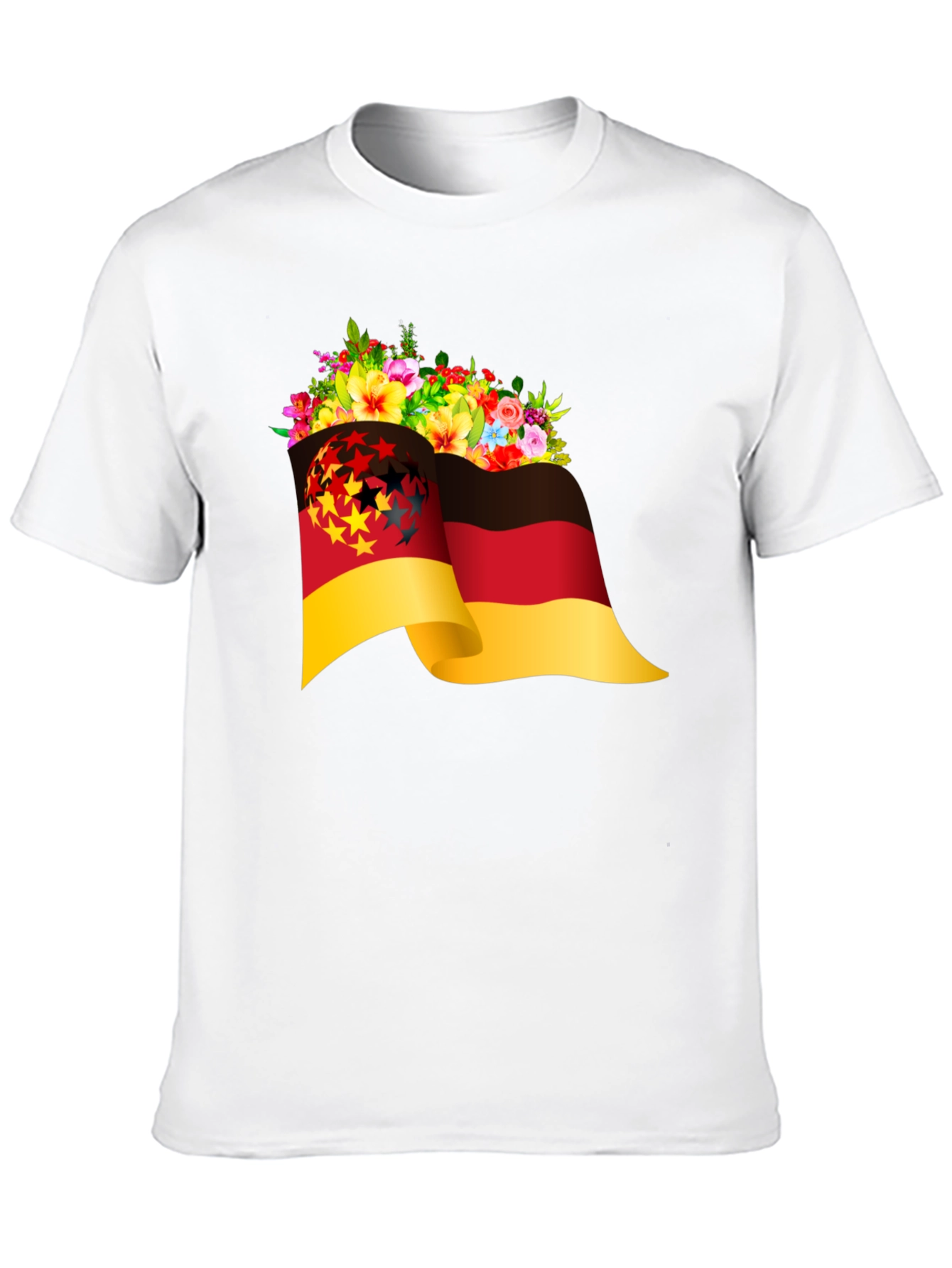 German Flag Floral T-Shirt
