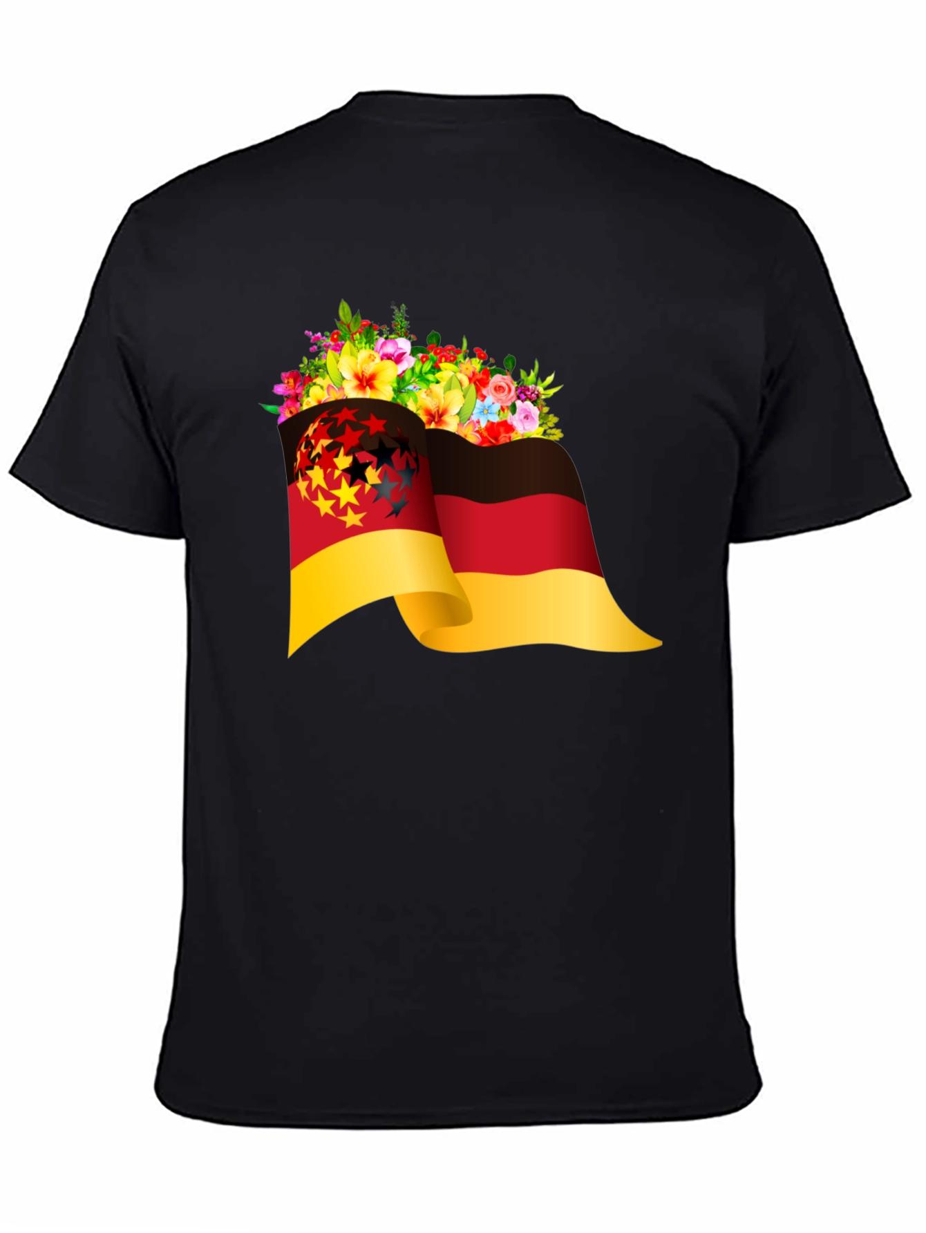 German Flag Floral T-Shirt