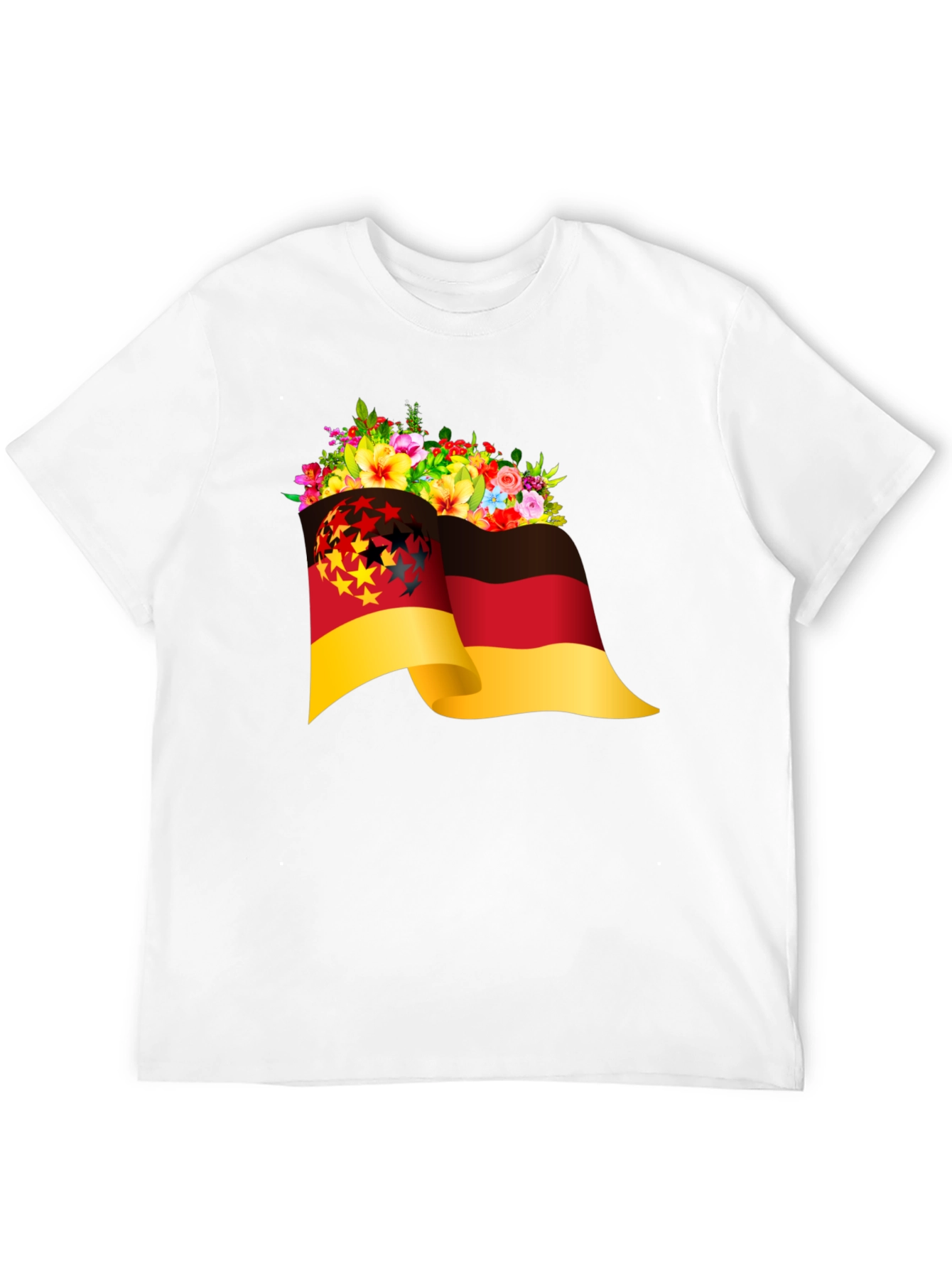 German Flag Floral T-Shirt