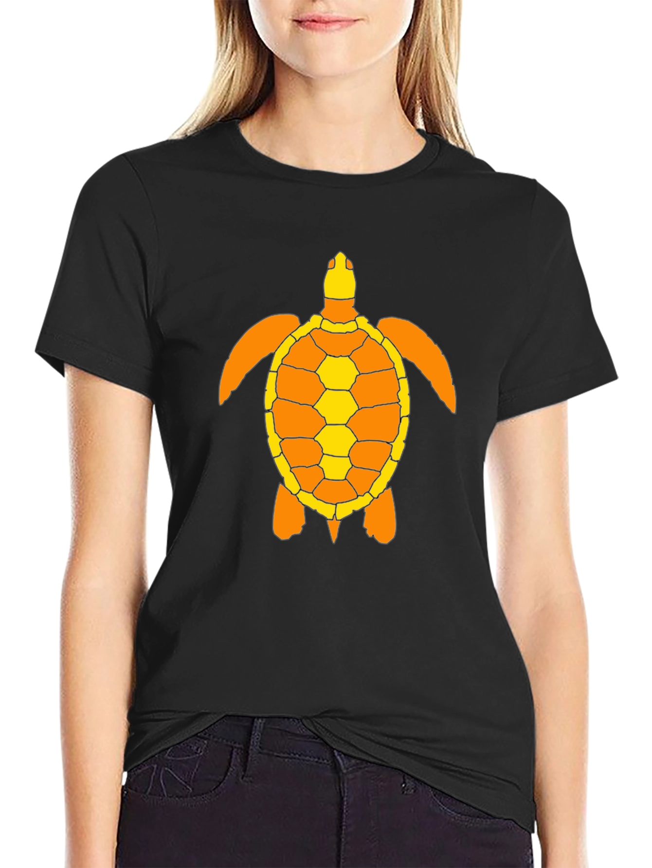 Turtle Graphic Tee - Black
