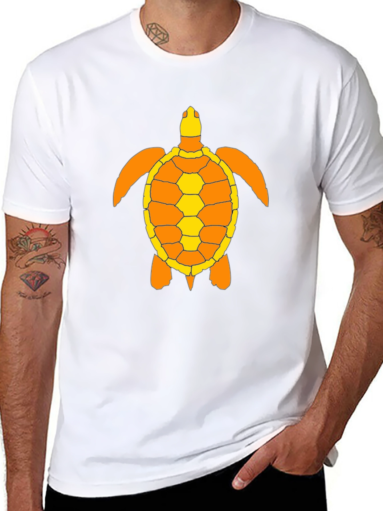 Turtle Graphic Tee - Black
