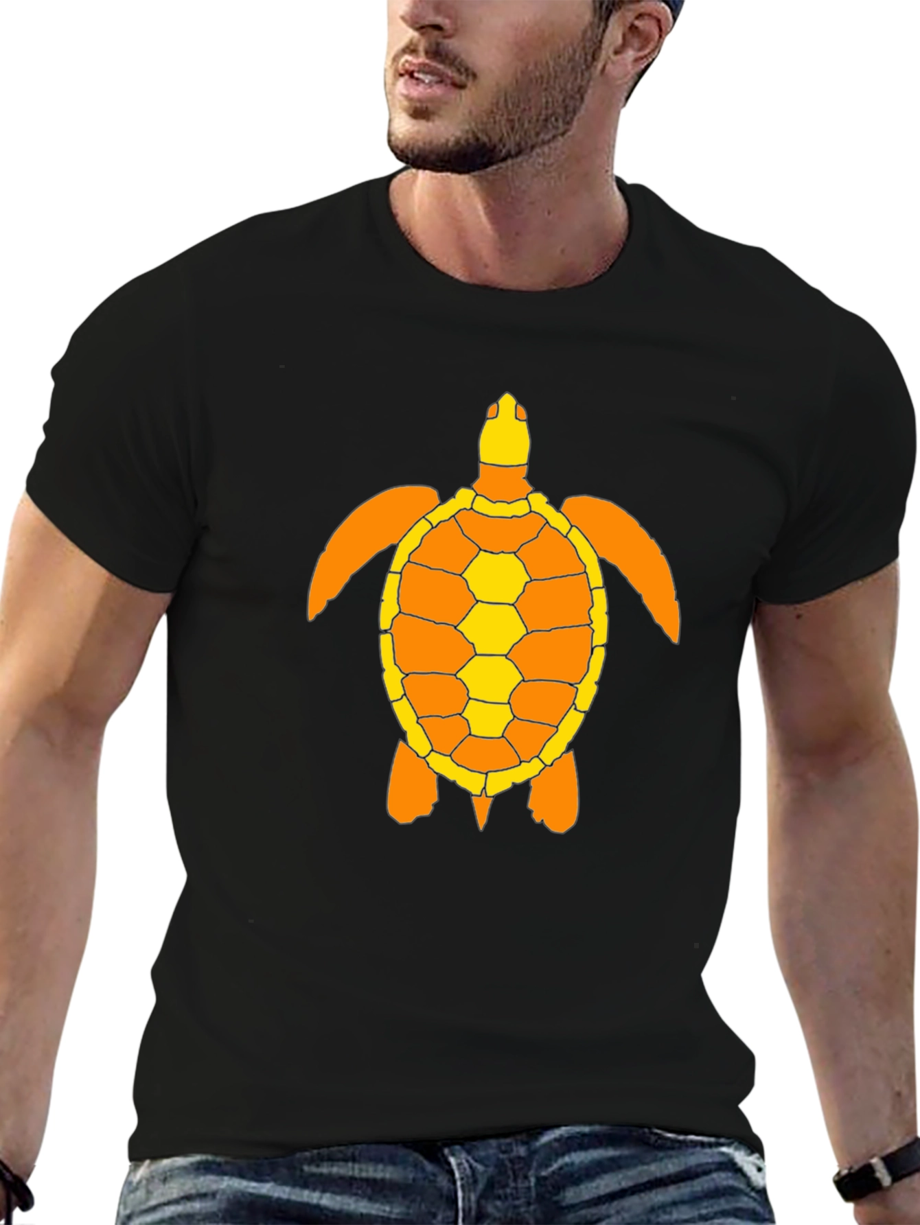 Turtle Graphic Tee - Black