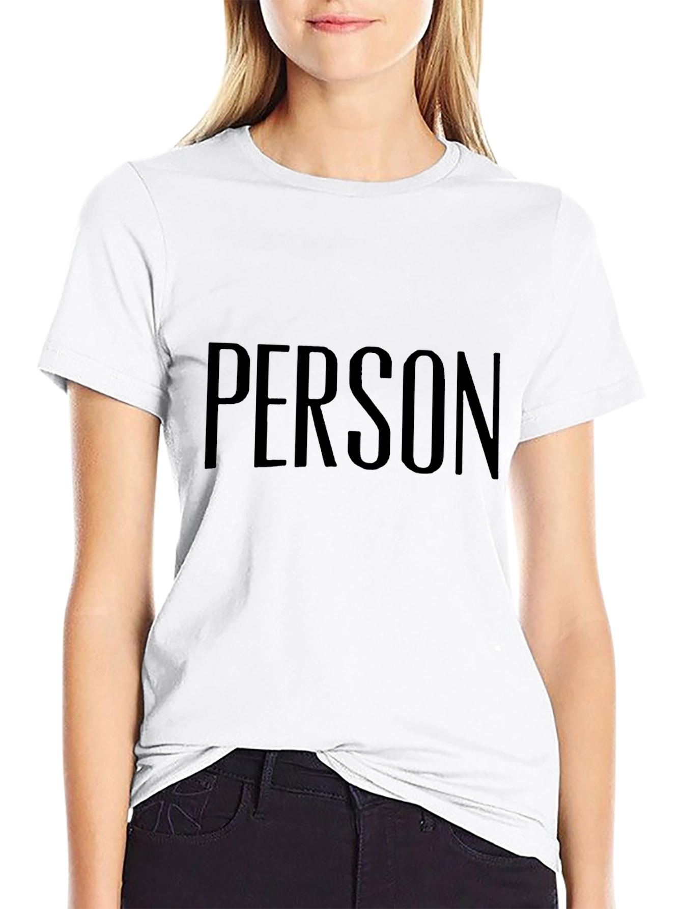 PERSON Graphic Tee - Unisex Black T-Shirt