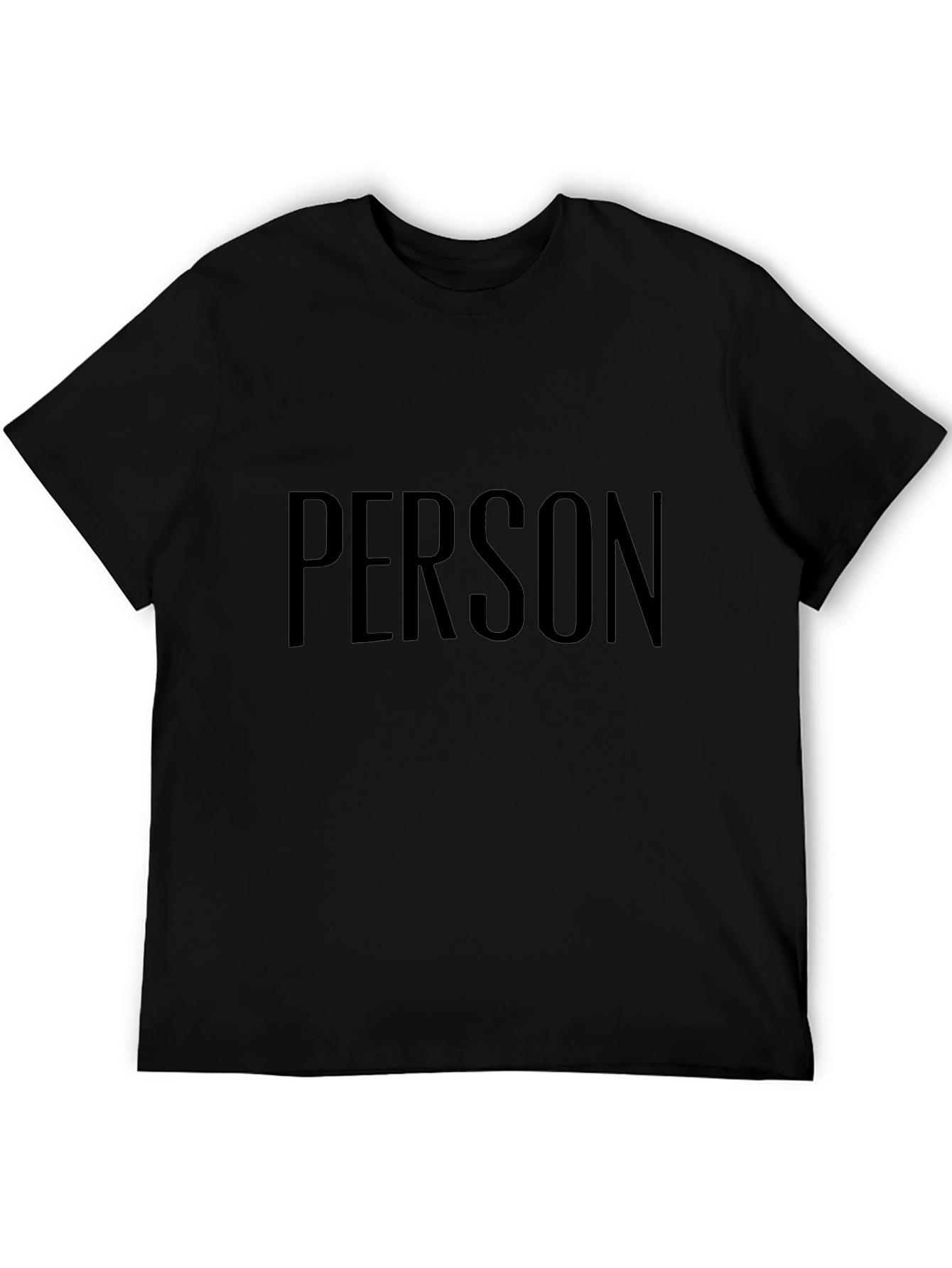 PERSON Graphic Tee - Unisex Black T-Shirt