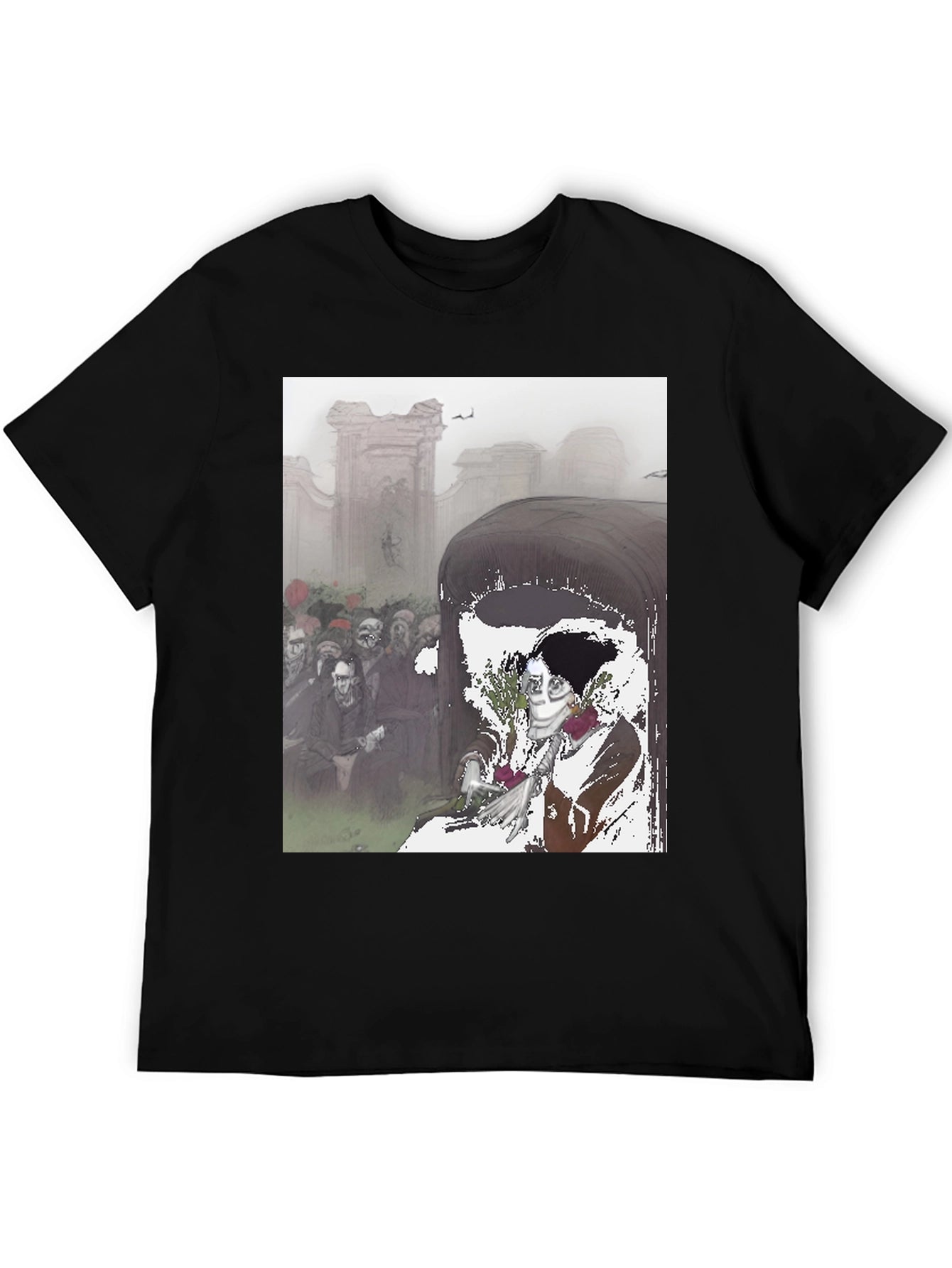 Grim Reaper Coffin T-Shirt - Dark Humor Tee