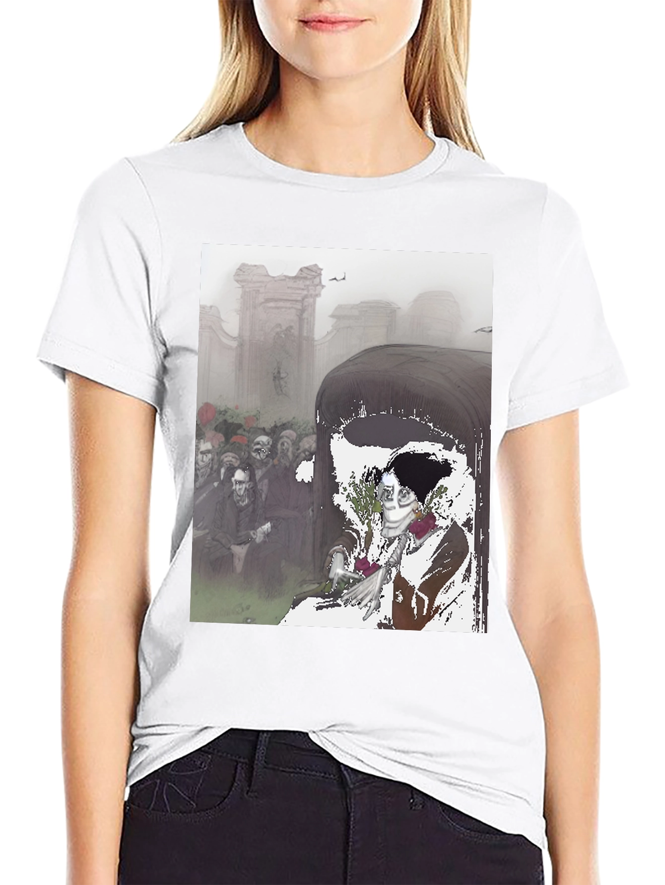 Grim Reaper Coffin T-Shirt - Dark Humor Tee