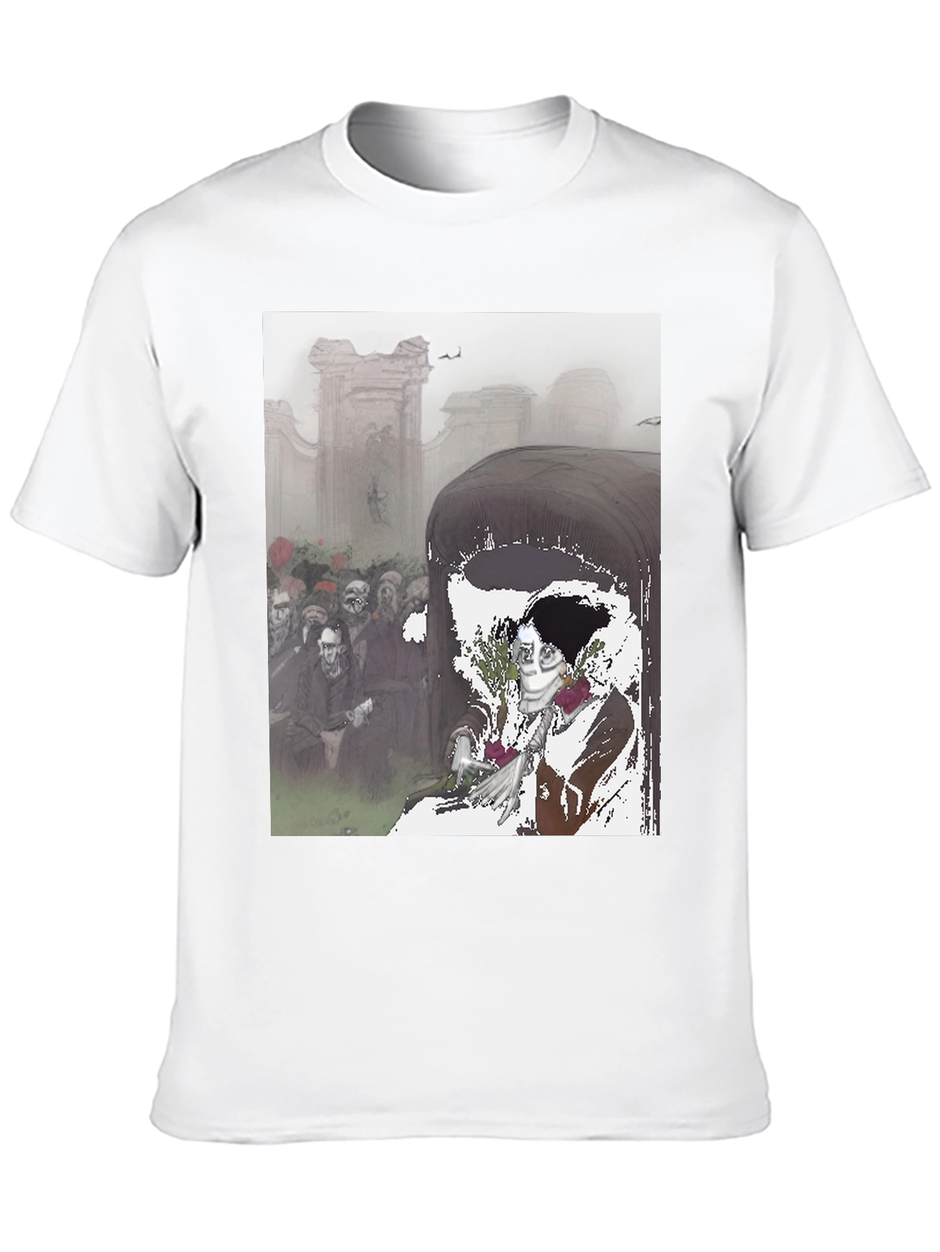 Grim Reaper Coffin T-Shirt - Dark Humor Tee