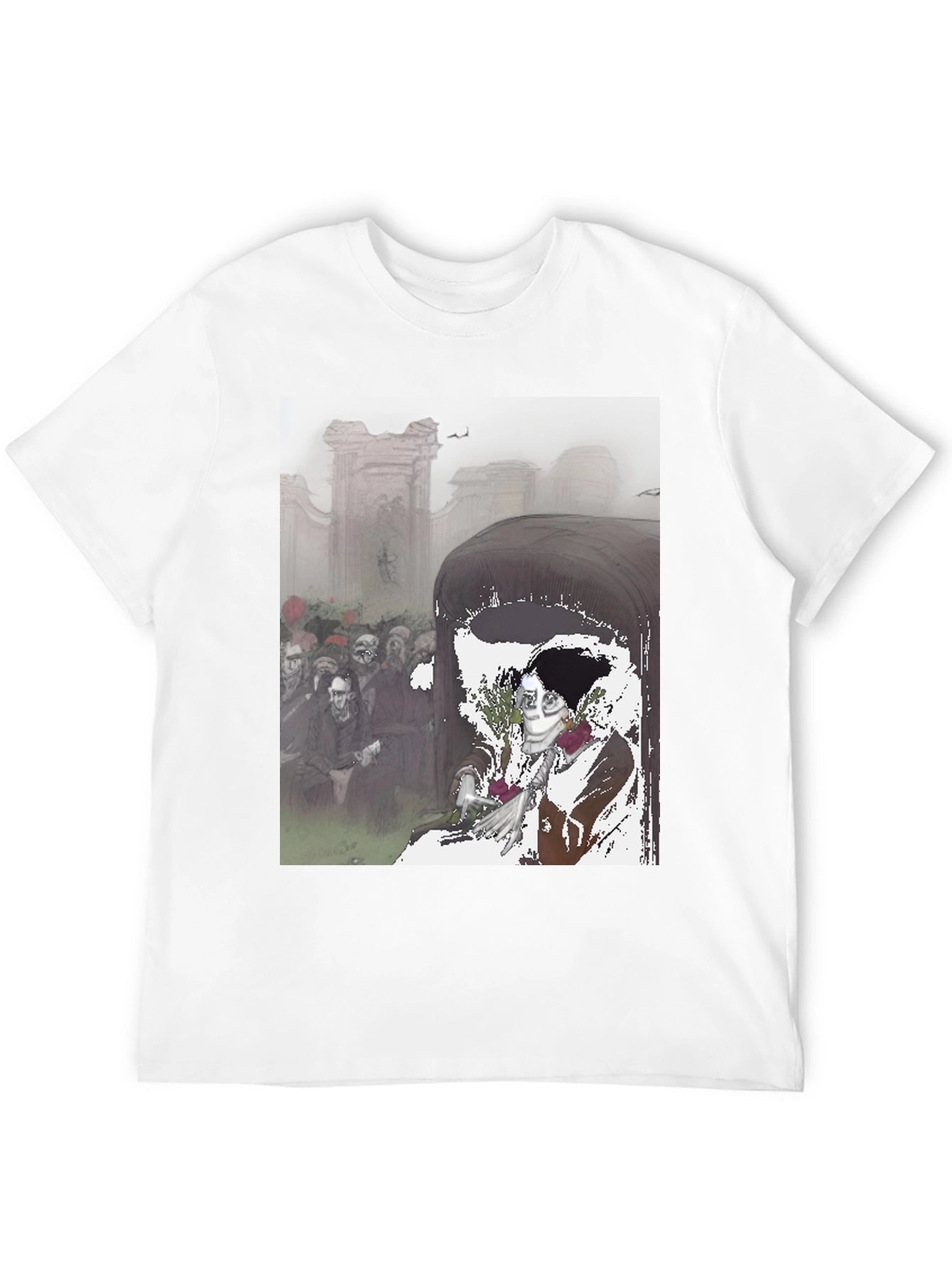 Grim Reaper Coffin T-Shirt - Dark Humor Tee