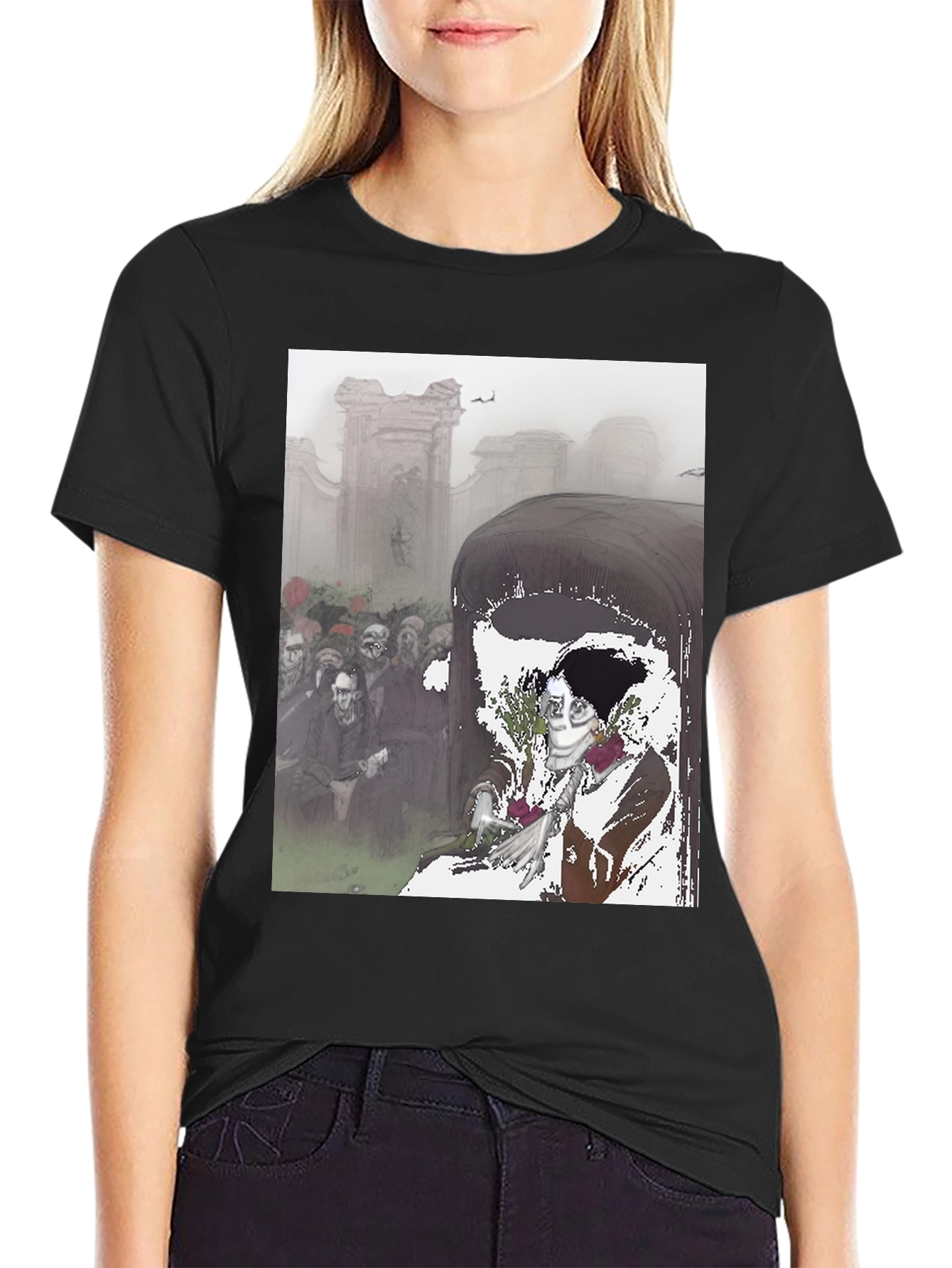 Grim Reaper Coffin T-Shirt - Dark Humor Tee