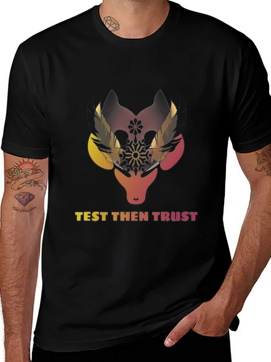 Test Then Trust Graphic Black T-Shirt
