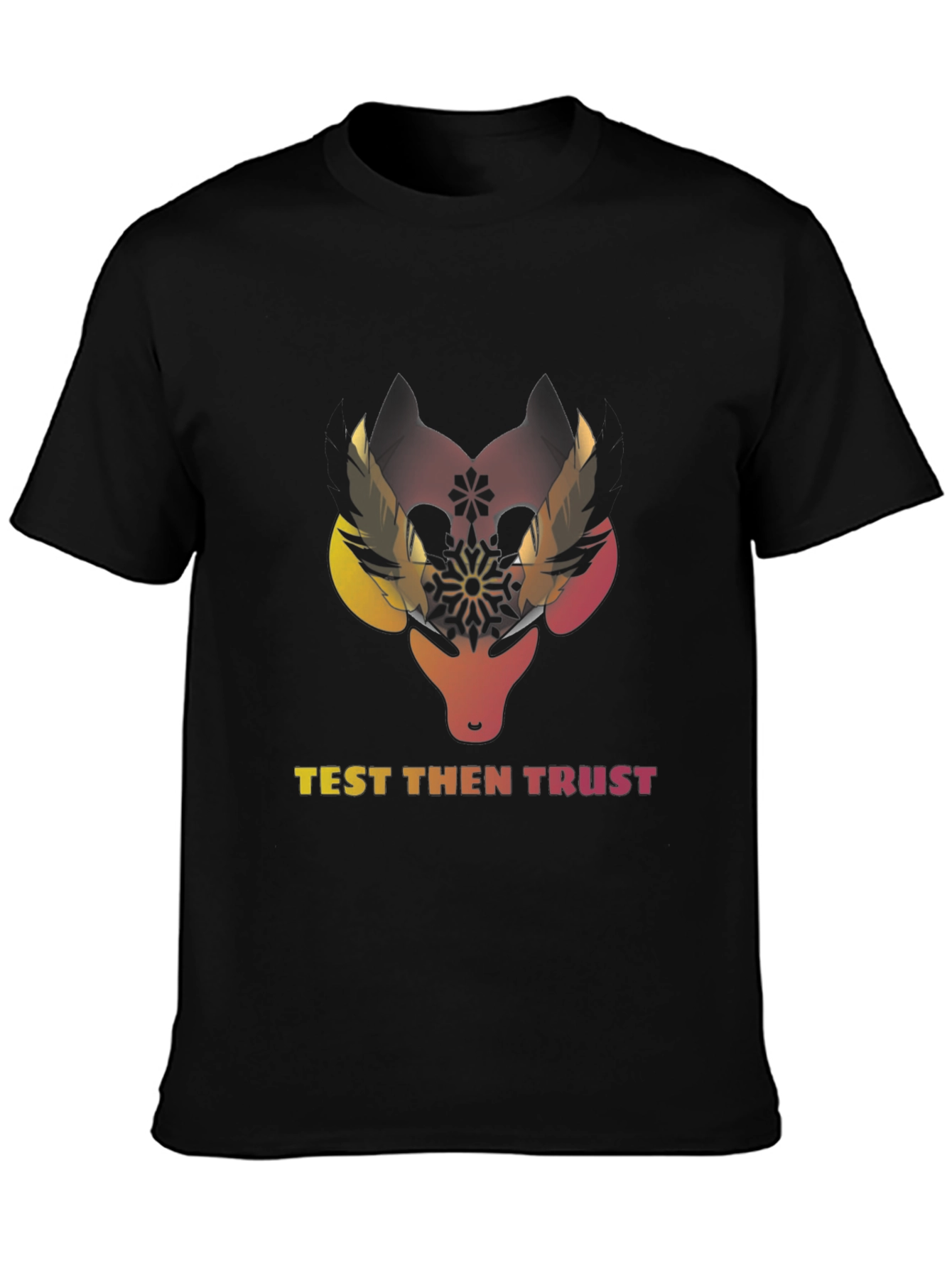 Test Then Trust Graphic Black T-Shirt