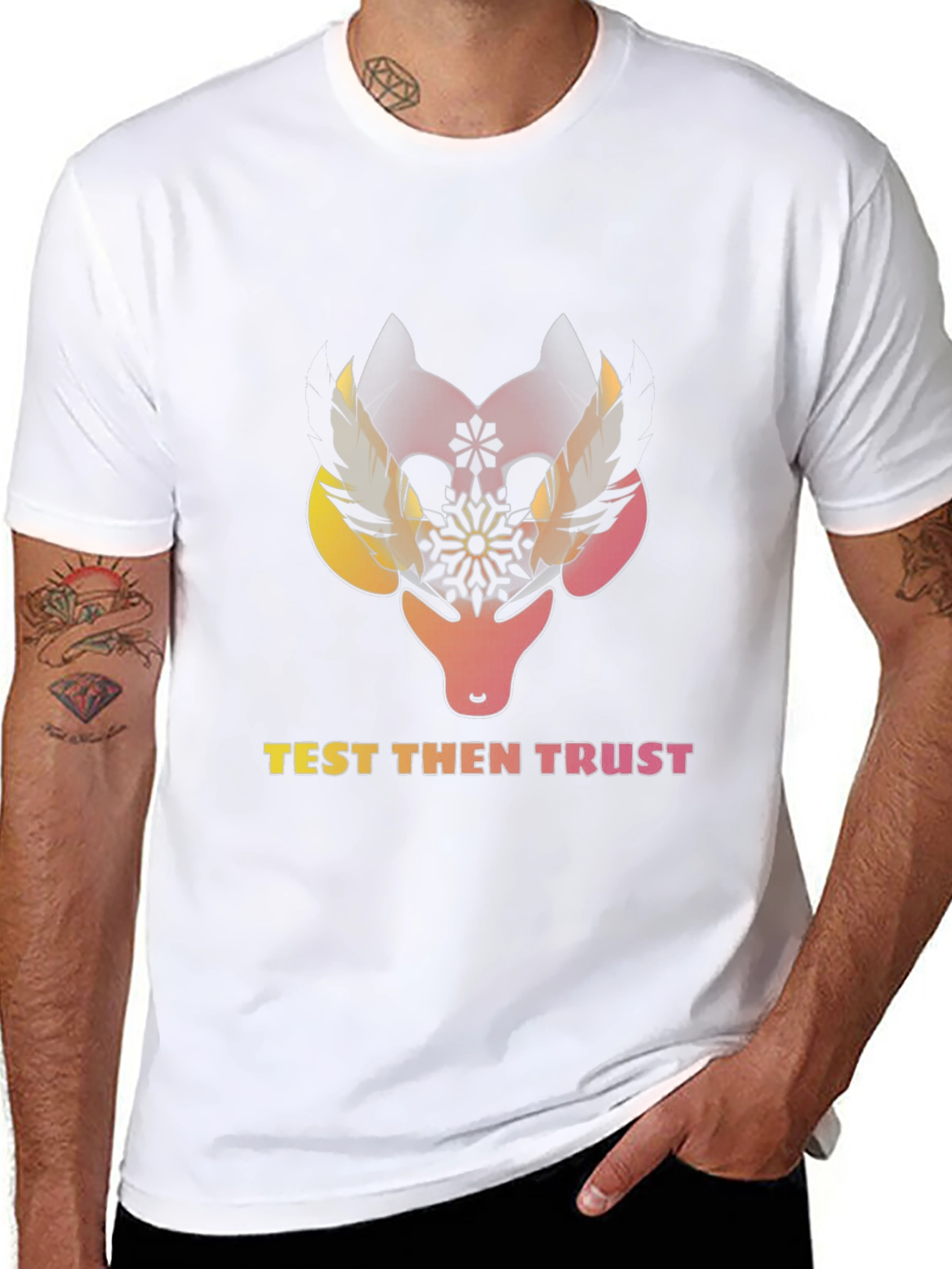 Test Then Trust Graphic Black T-Shirt