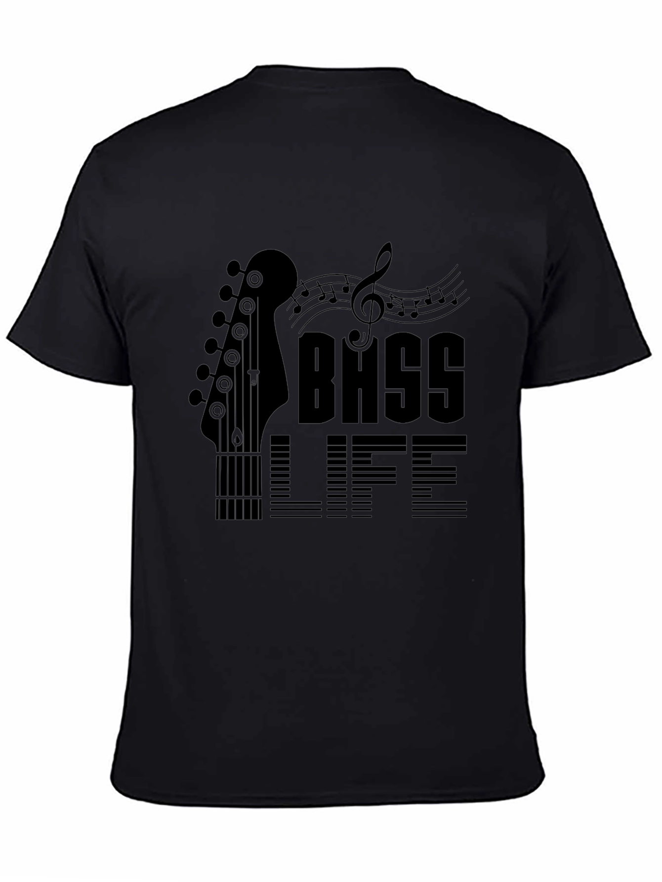 Bass Life Black Graphic Tee