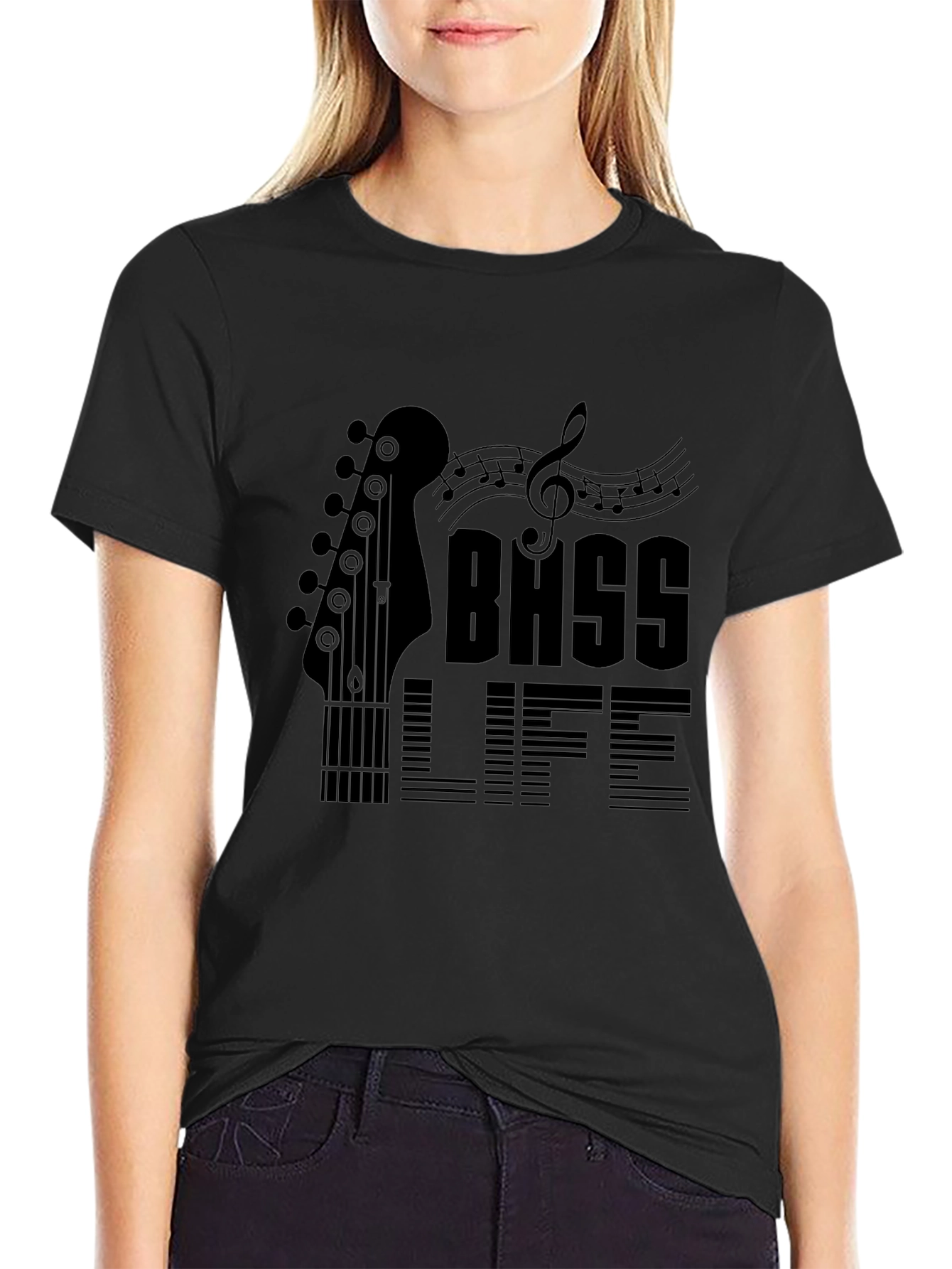 Bass Life Black Graphic Tee