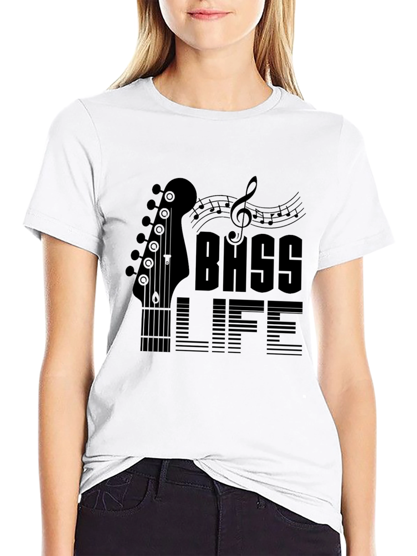 Bass Life Black Graphic Tee