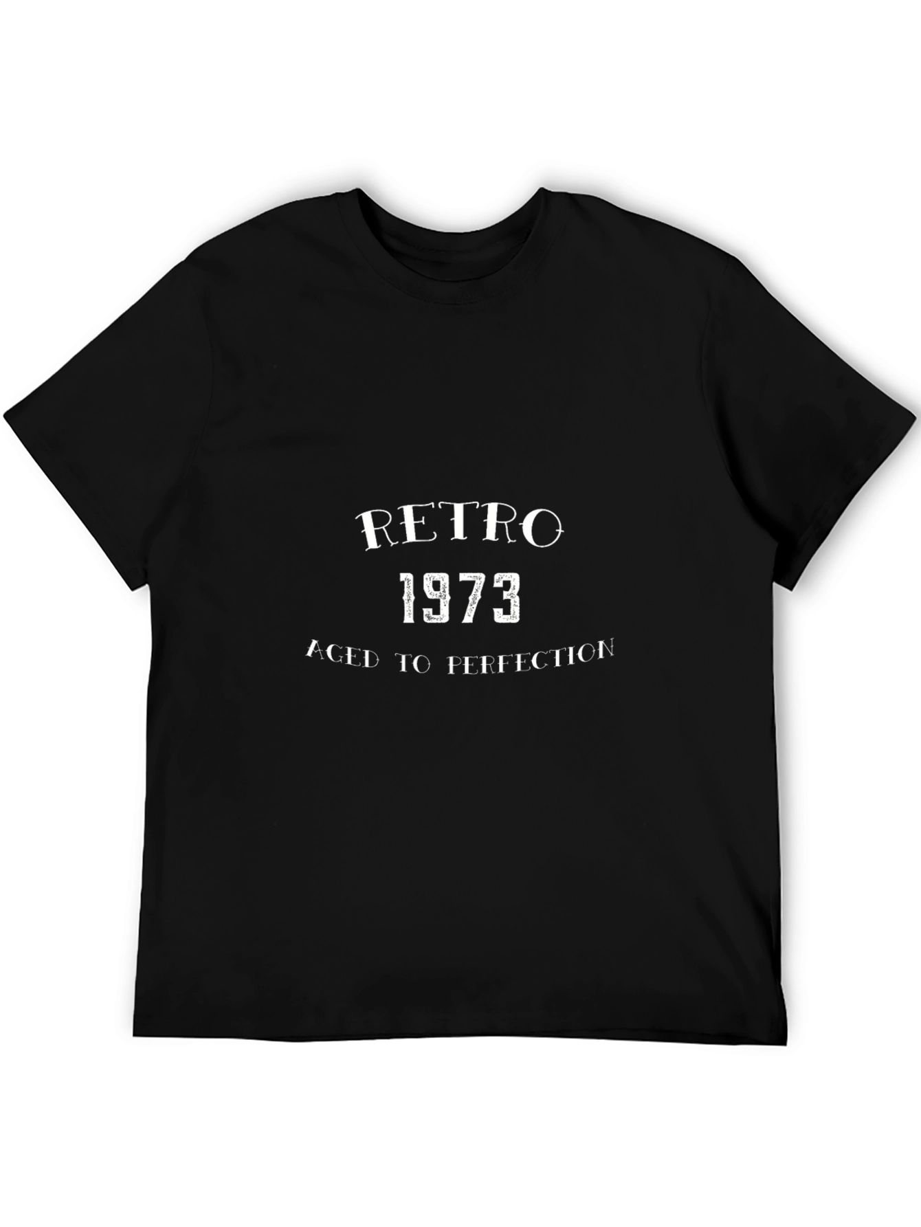 Retro 1973 Aged To Perfection Black T-Shirt