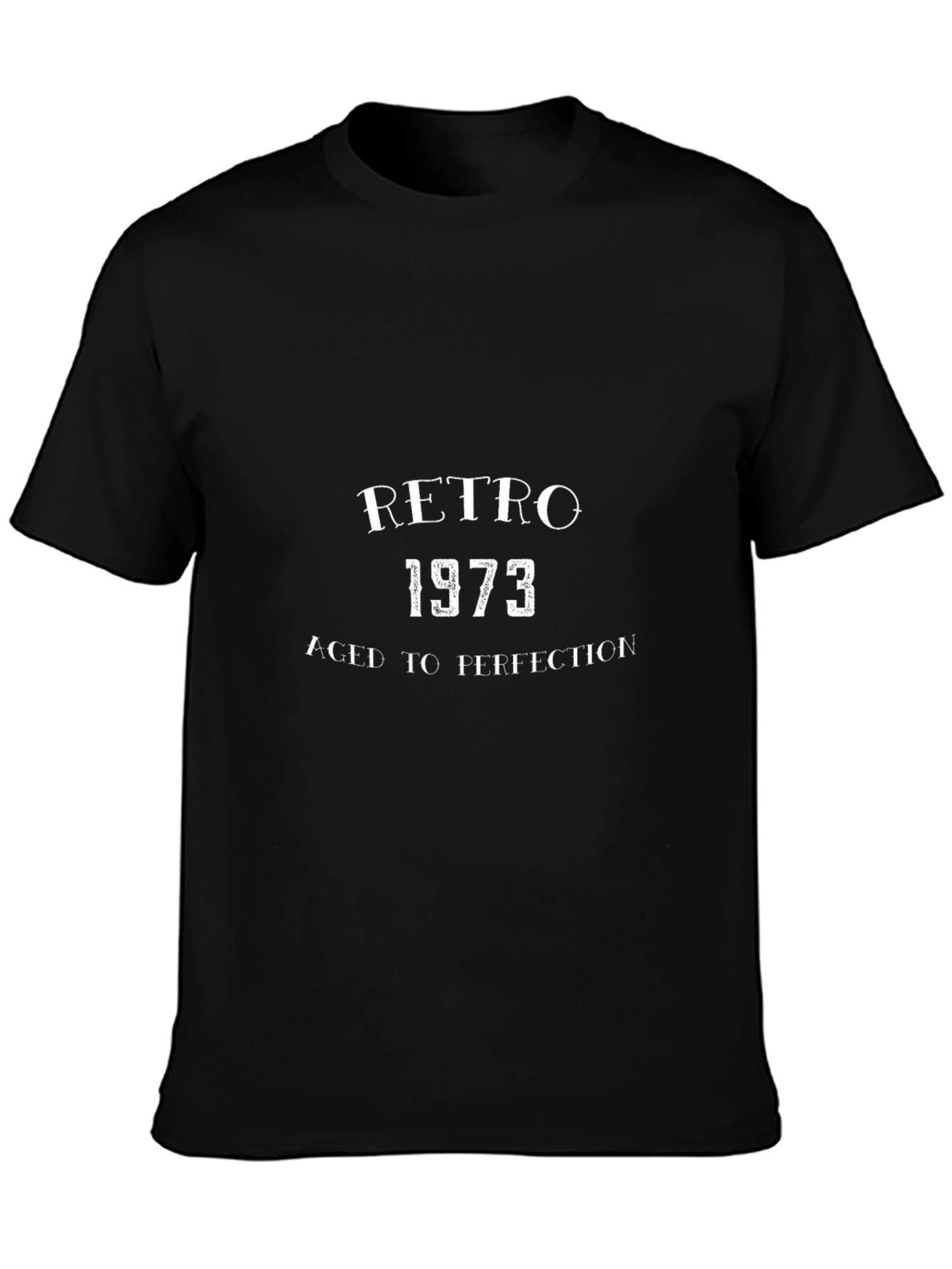 Retro 1973 Aged To Perfection Black T-Shirt