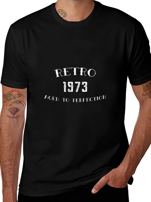 Retro 1973 Aged To Perfection Black T-Shirt